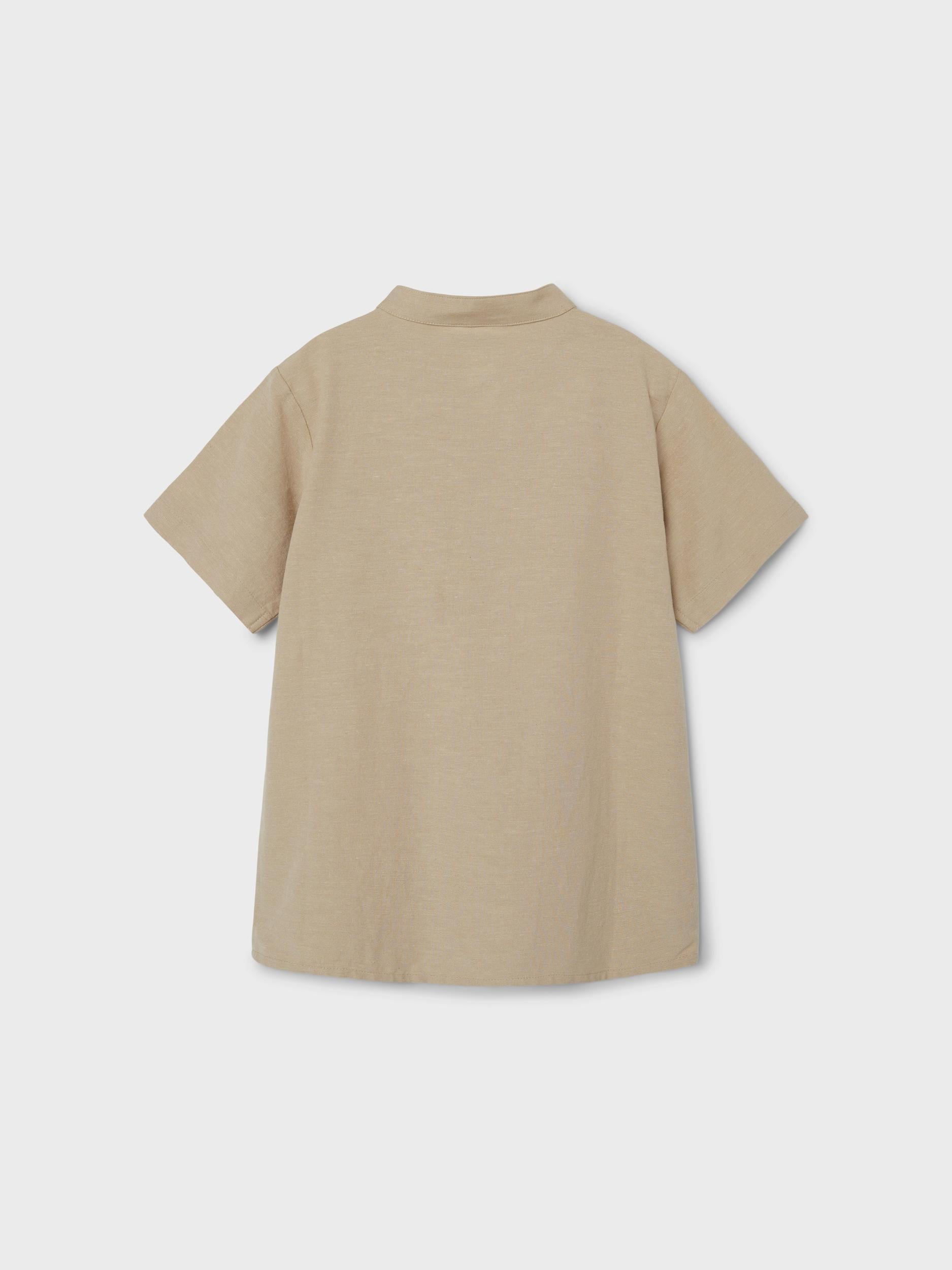 Name It camicia kids beige con taschino