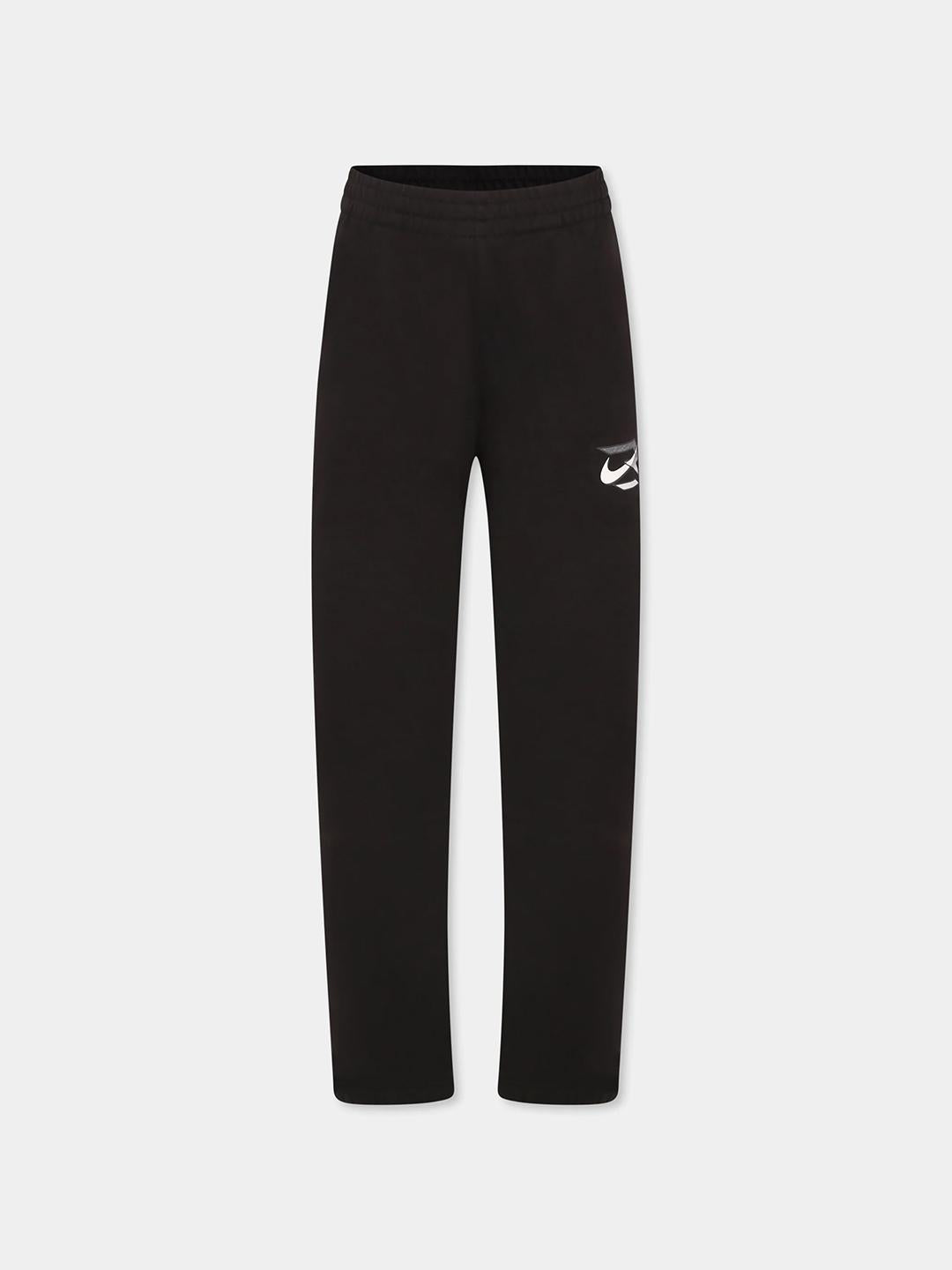 Nike pantaloni kids nero con logo