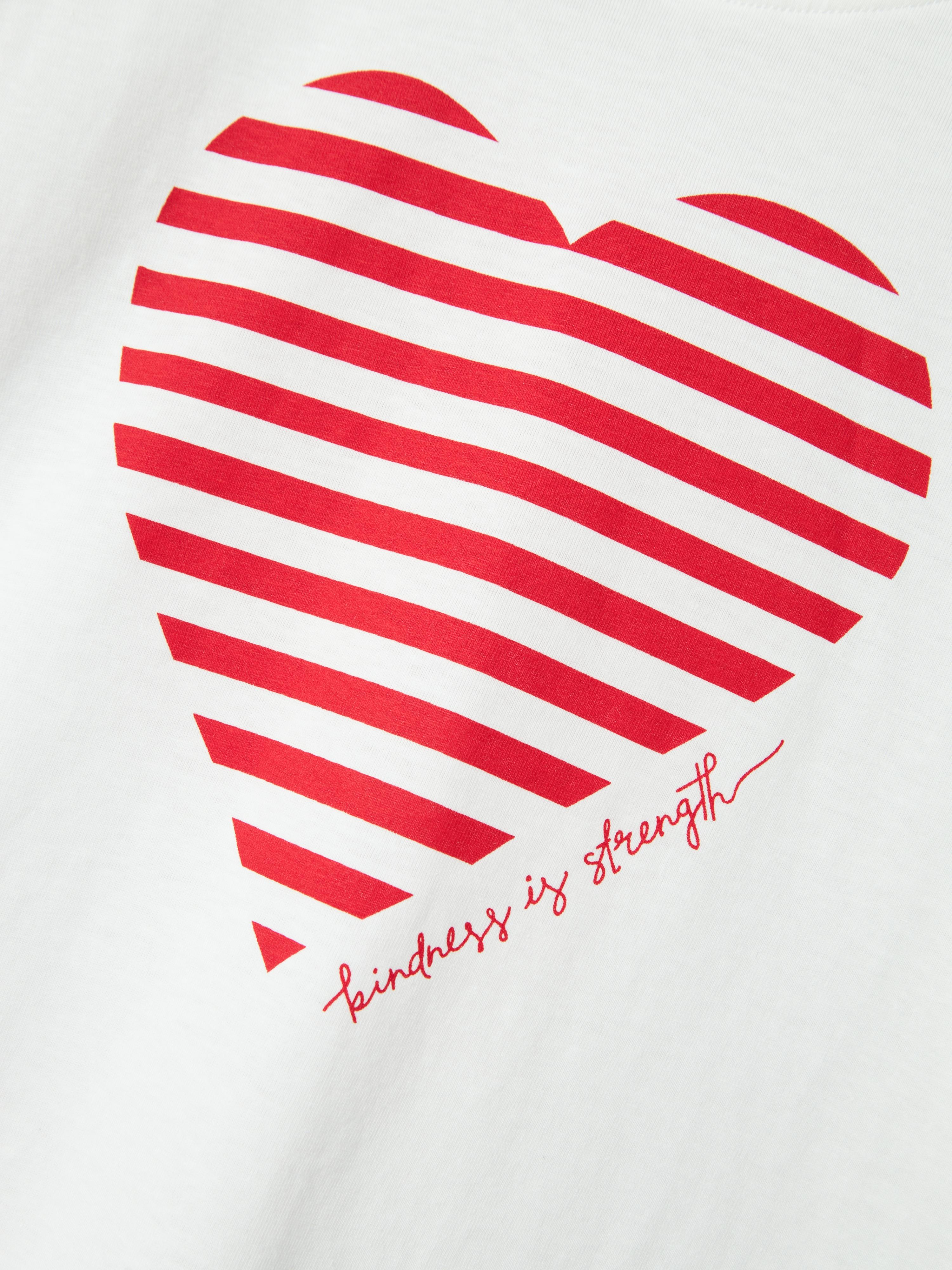 Name It t-shirt kids bianco con cuore rosso