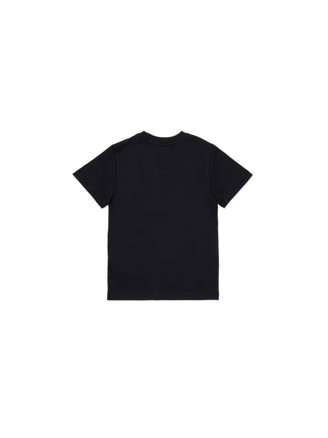 Diesel Tadjustmet t-shirt nero con logo metallico
