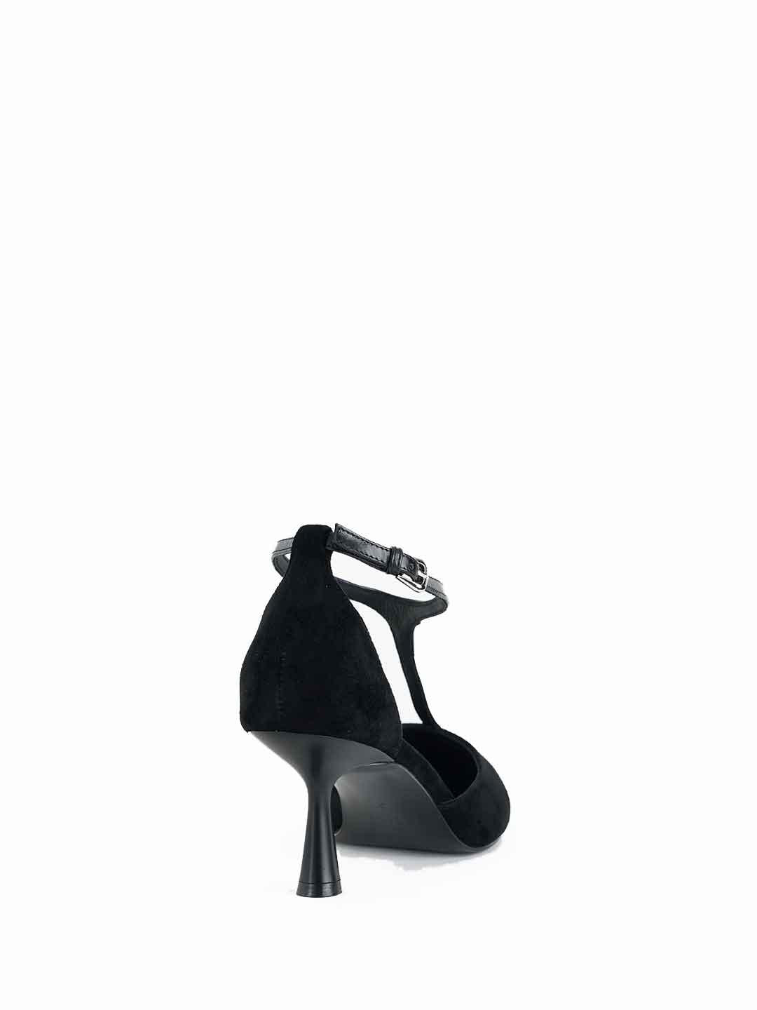 Bibi Lou Canna Pumps decolletè nero con punta in pelle