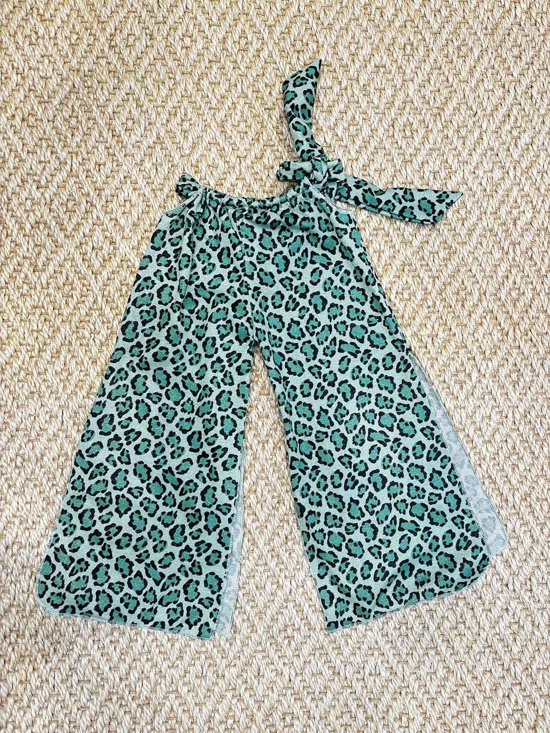 Island Coco pantaloni kids verde maculato