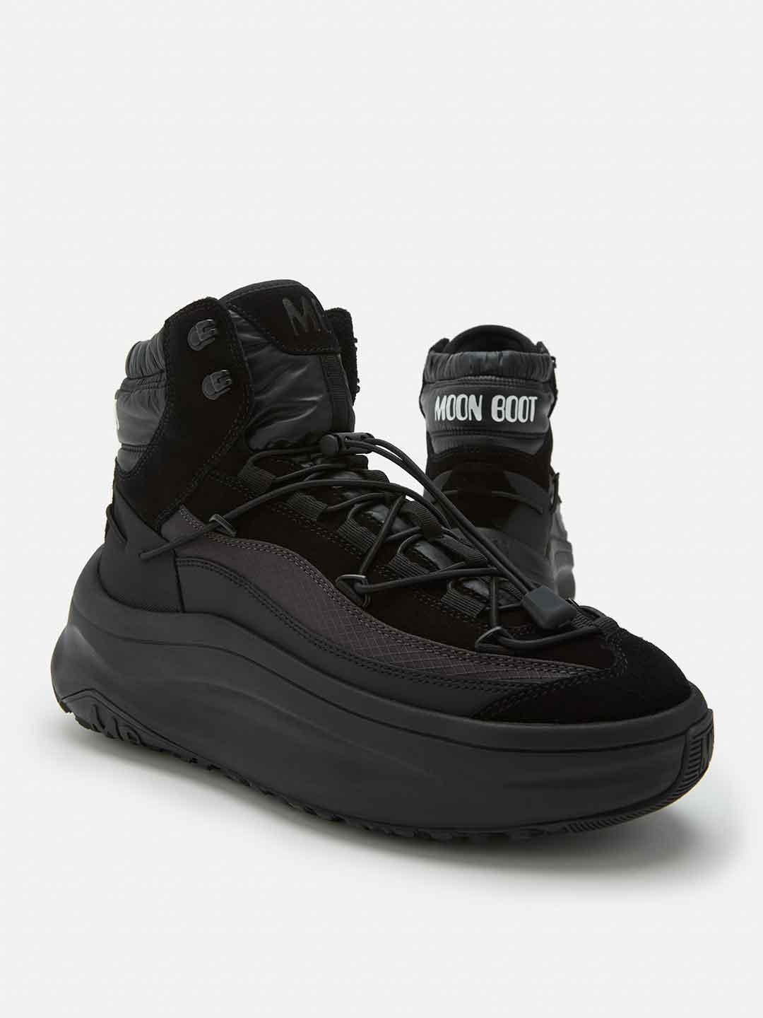 Moon Boot 247 Xlace Mid sneakers nero con lacci