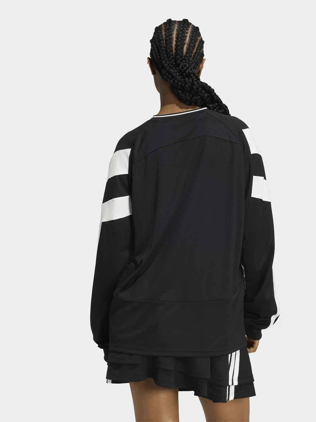 Adidas t-shirt nero manica lunga