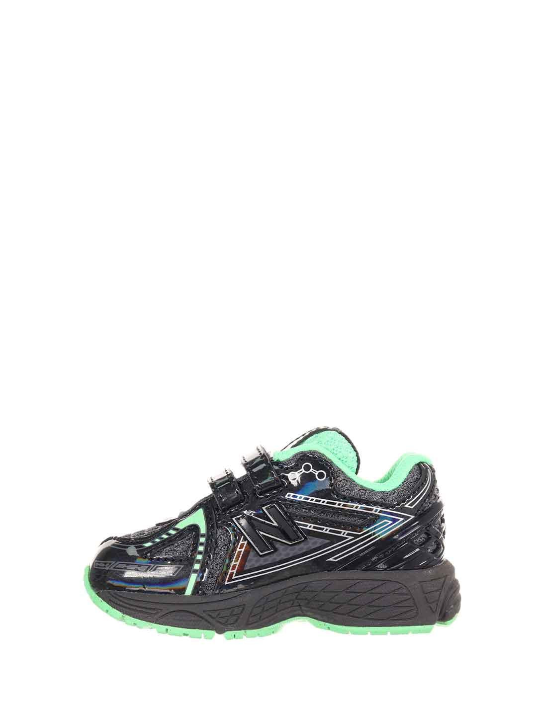 New Balance 1906 sneakers kids nero e verde