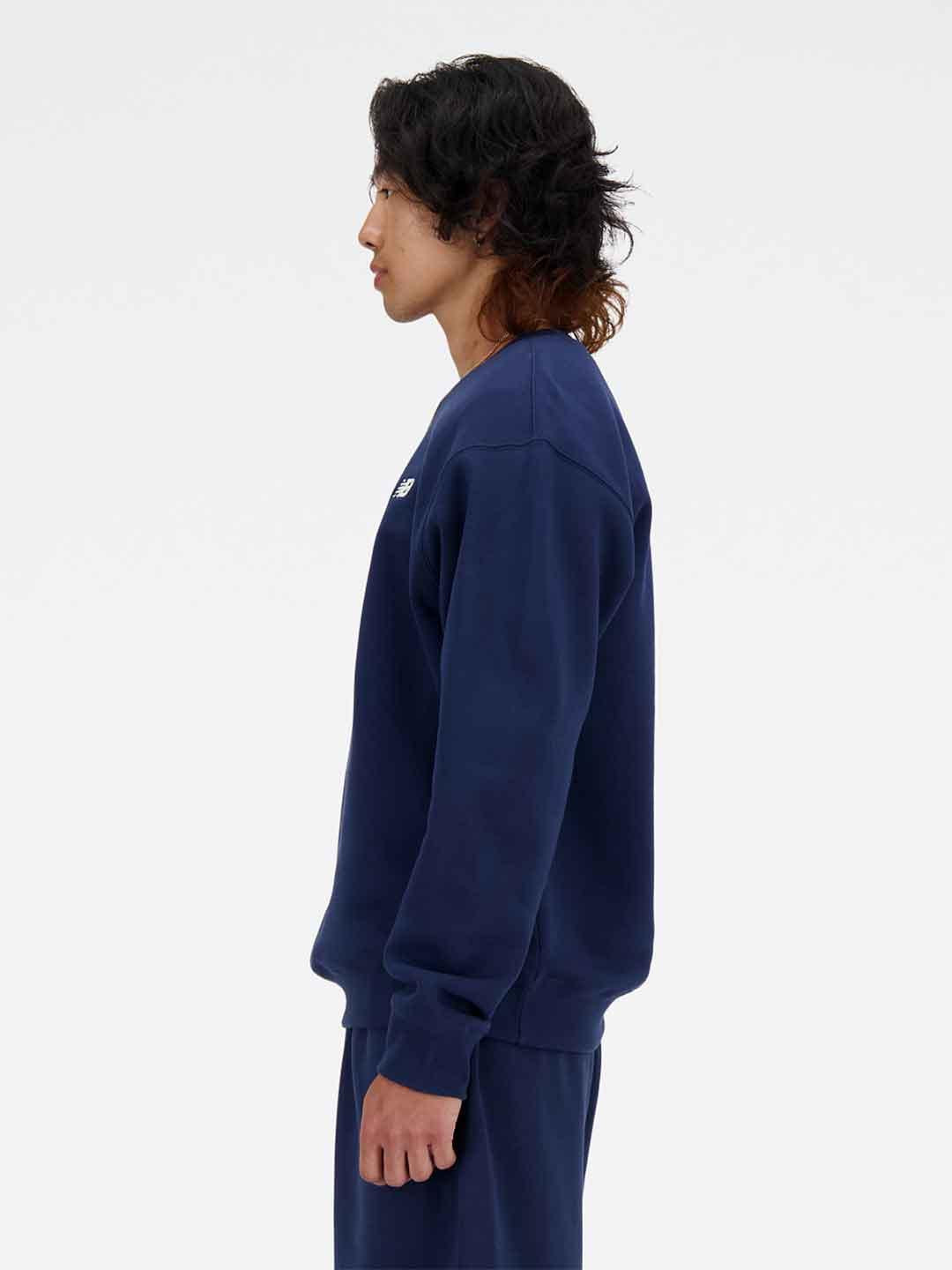 New Balance felpa blu girocollo