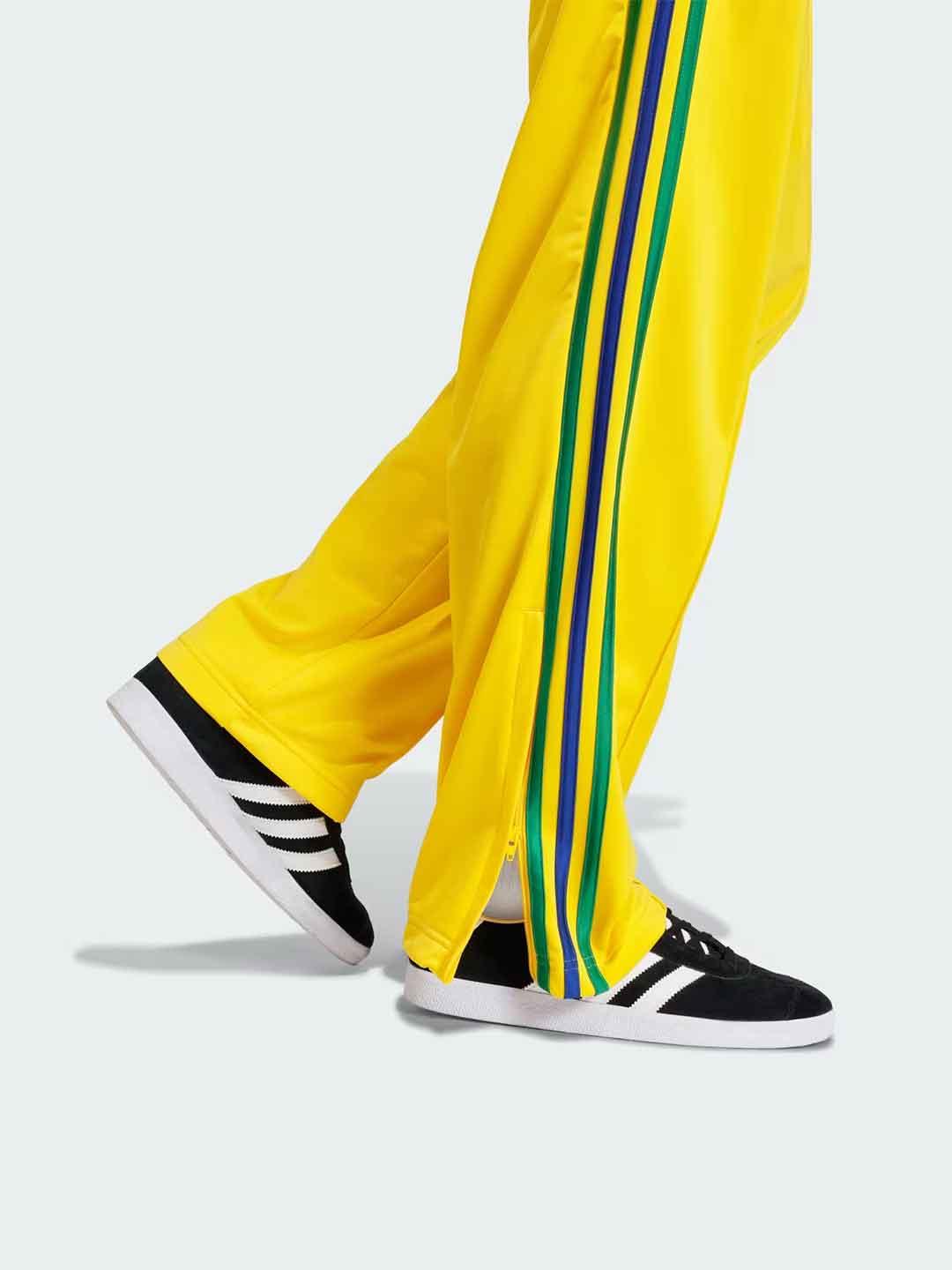 Adidas Firebird pantaloni giallo e verde