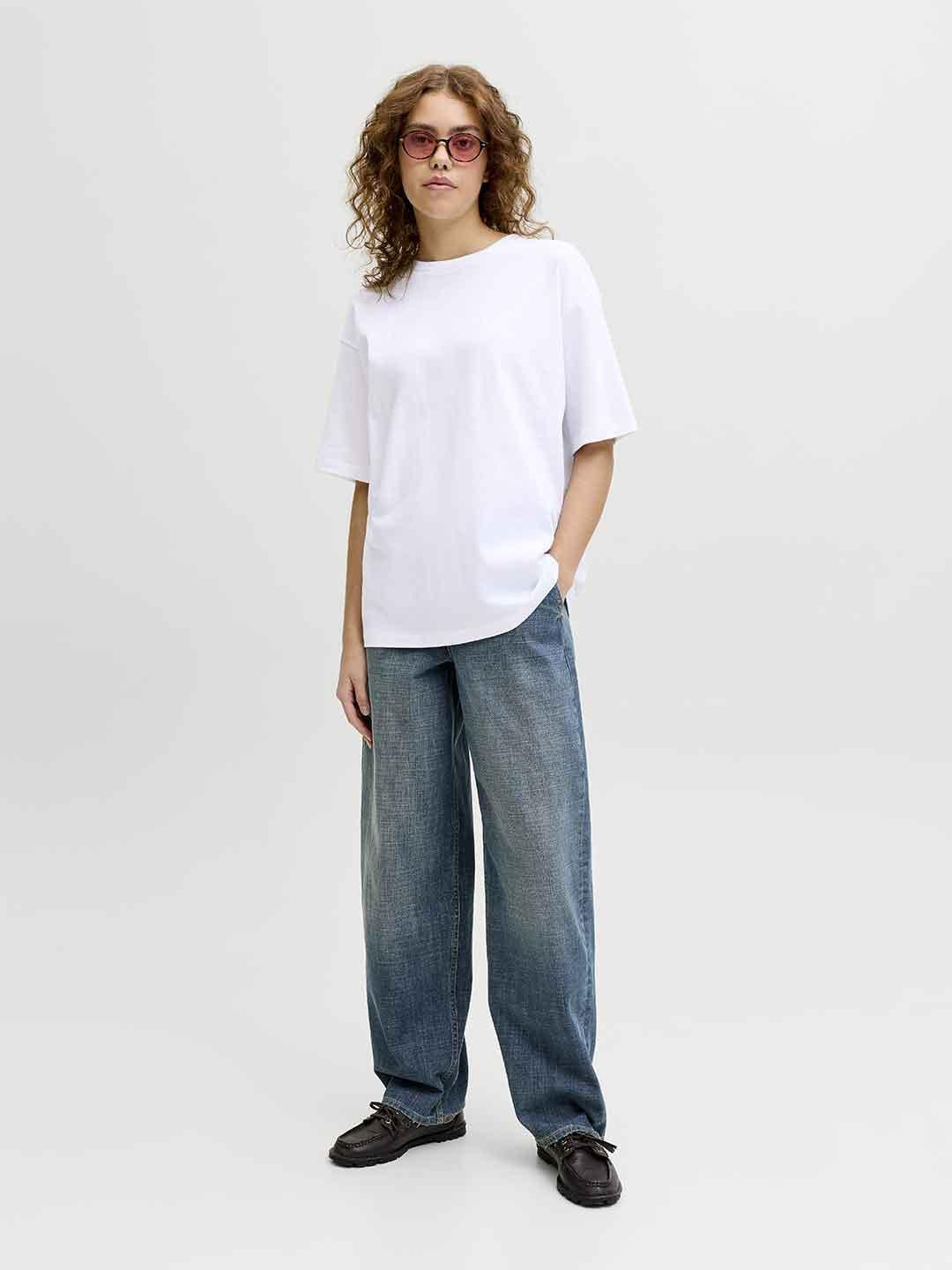 JJXX t-shirt bianco grafica love