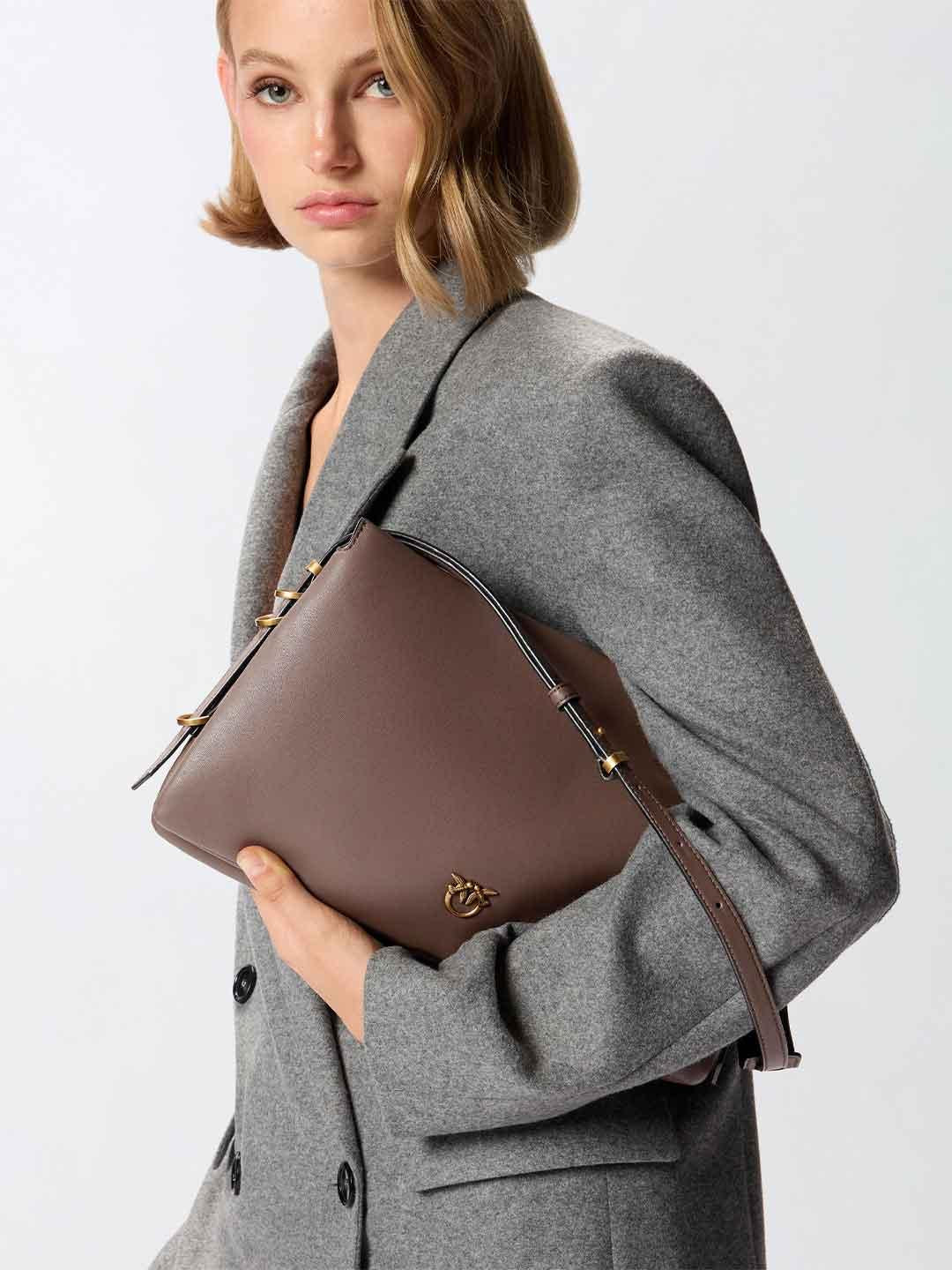 Pinko One Two Three borsa marrone
