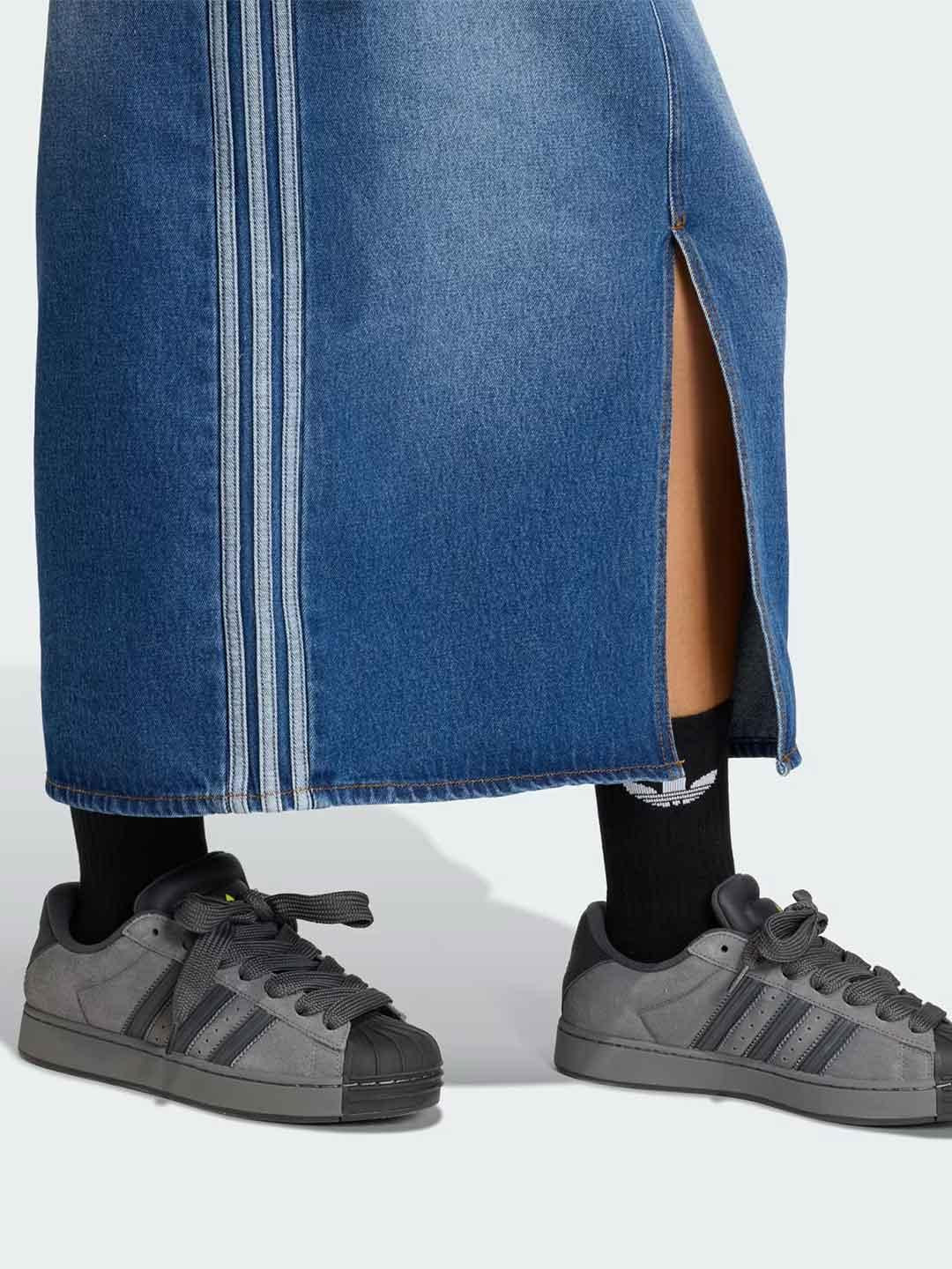 Adidas gonna in jeans lunga