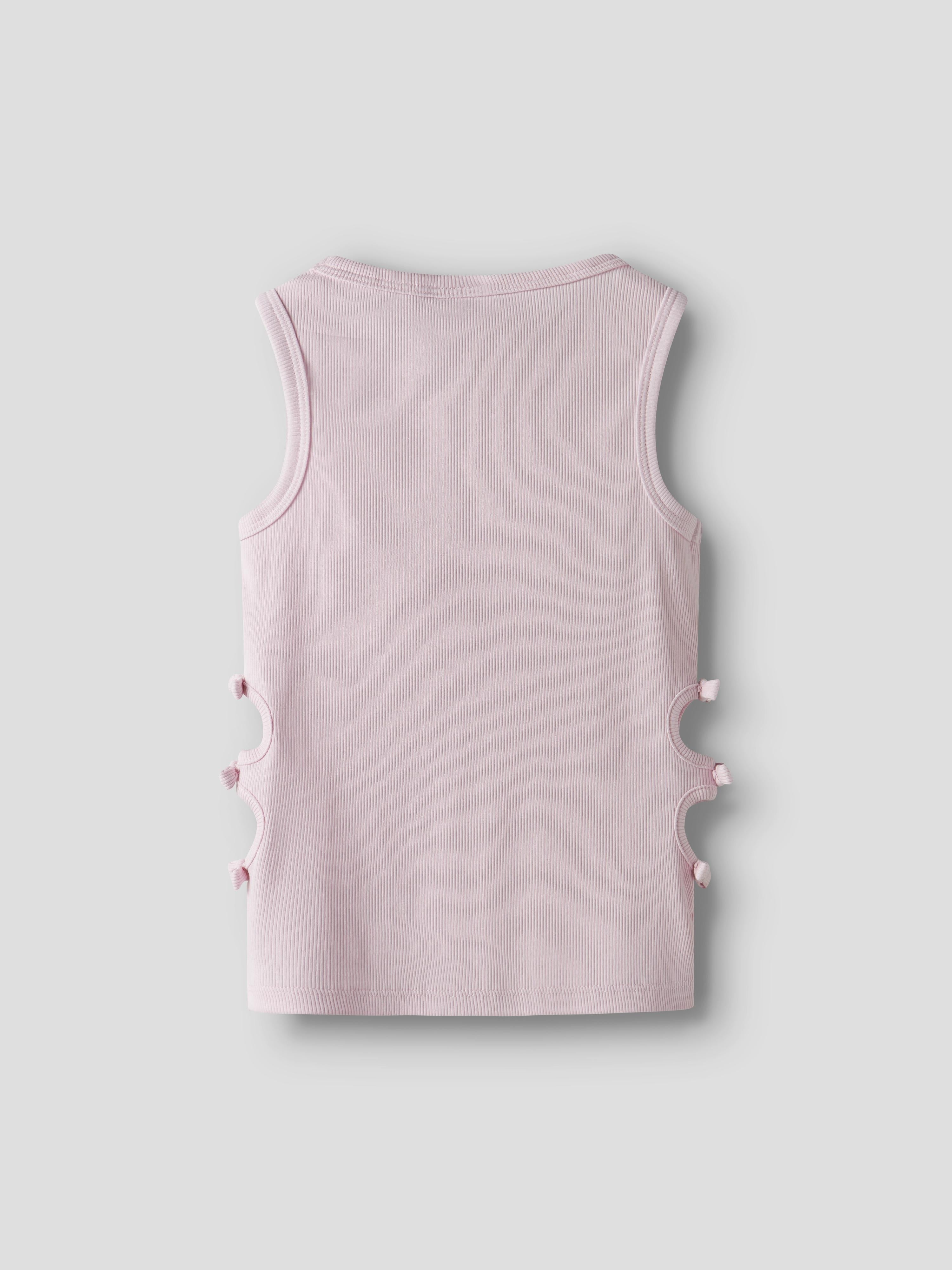 Name It canotta kids rosa cut out con fiocchi