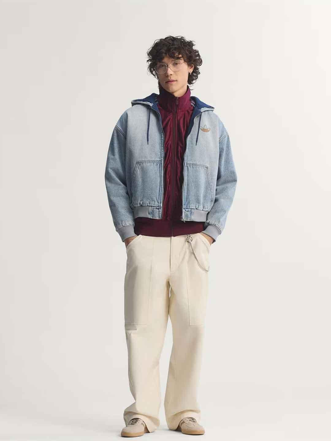 Adidas giubbino in jeans