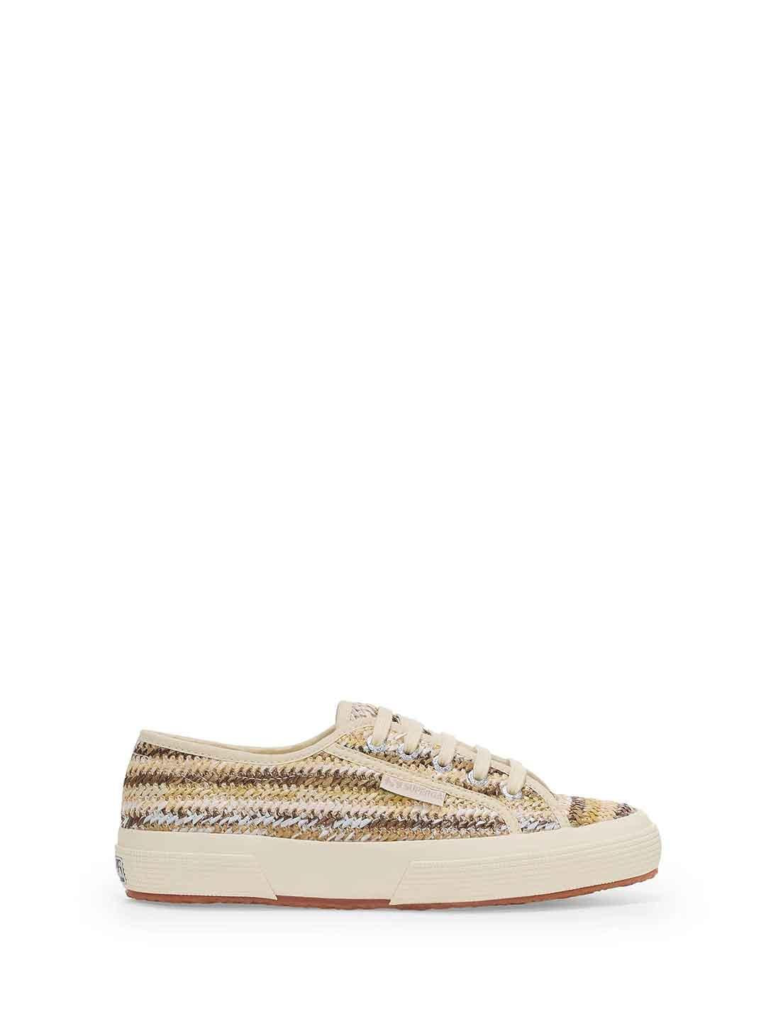 Superga sneakers beige in rafia