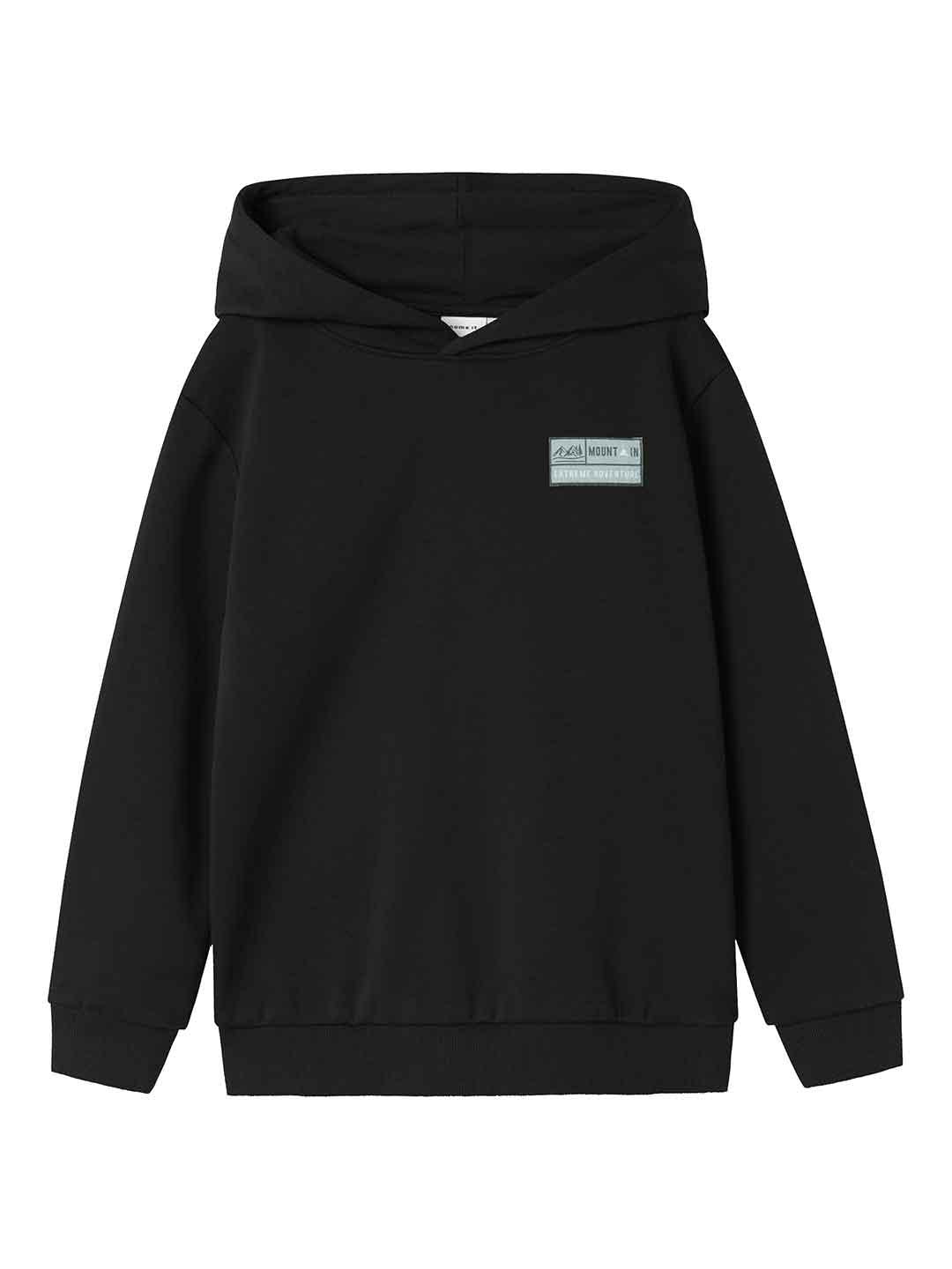 Name It felpa kids nero con cappuccio
