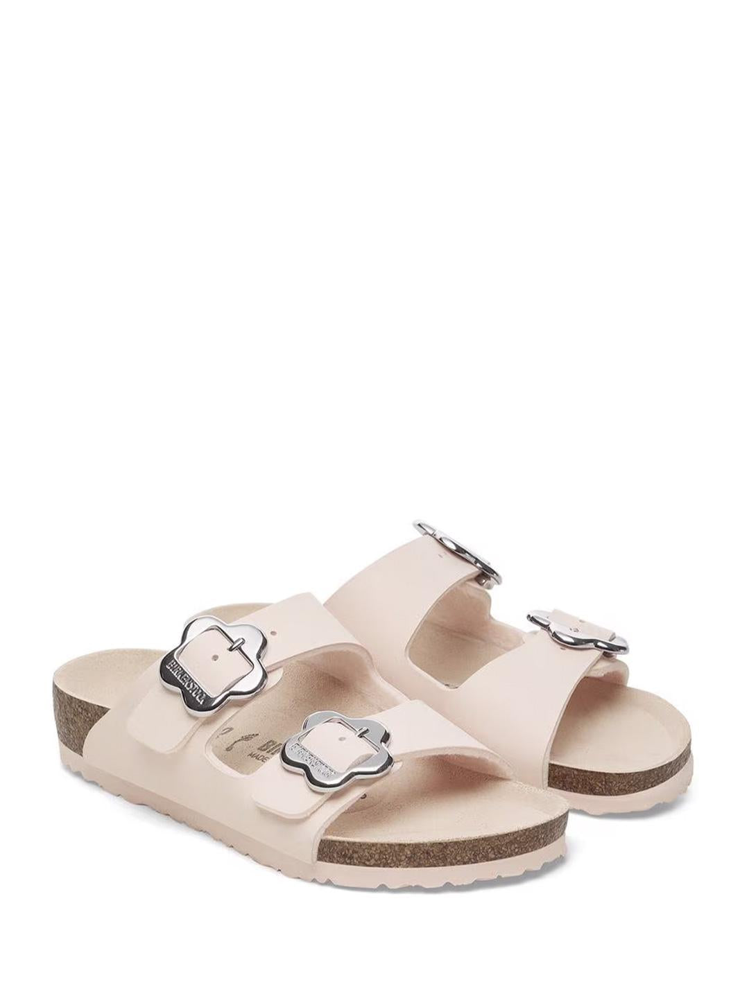 Birkenstock Arizona Flower Buckle sandali kids rosa