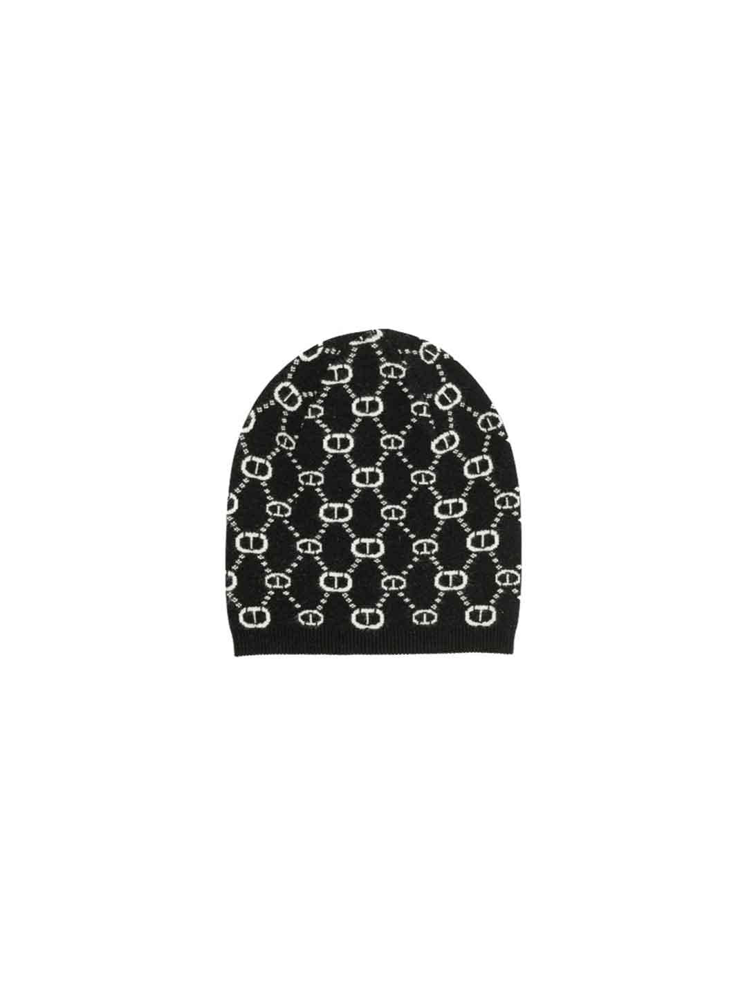 Twinset cappello kids nero logo all-over
