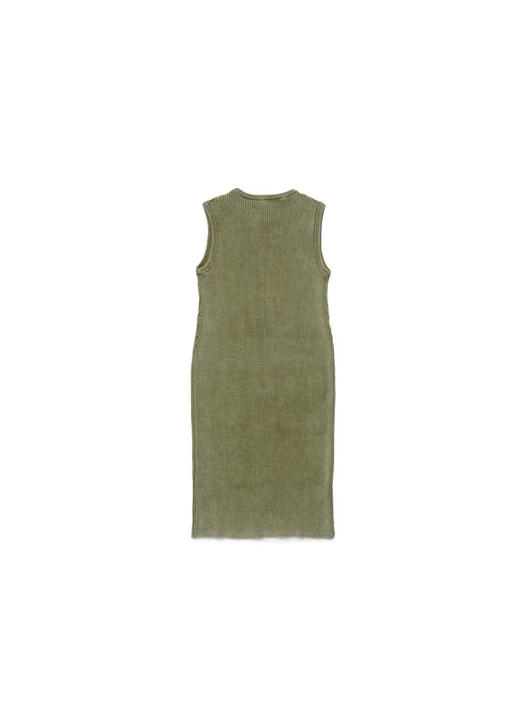 Diesel Dameryn abito verde lungo a coste