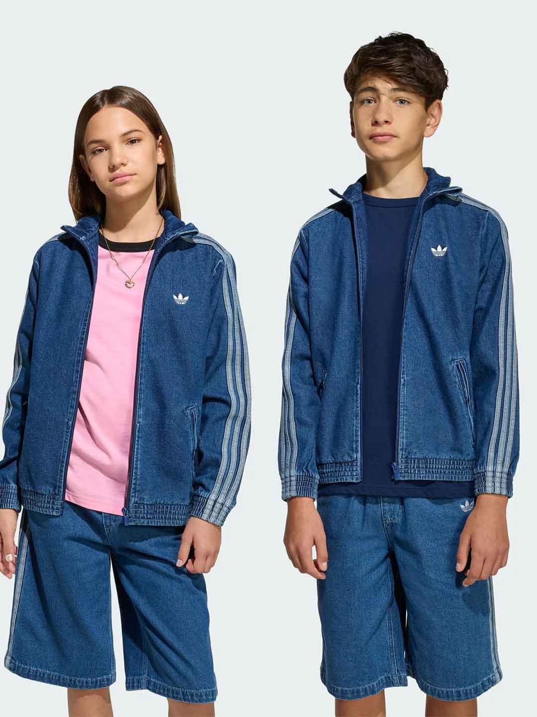 Adidas Firebird felpa kids in jeans