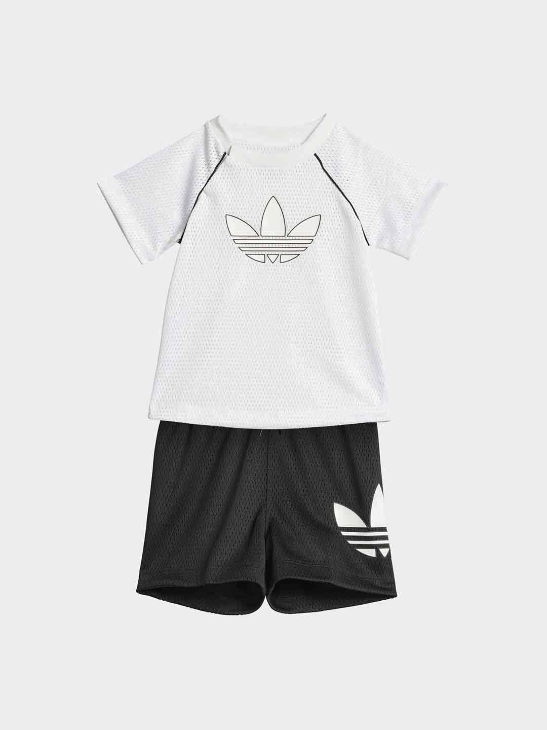 Adidas coordinato kids bianco e nero