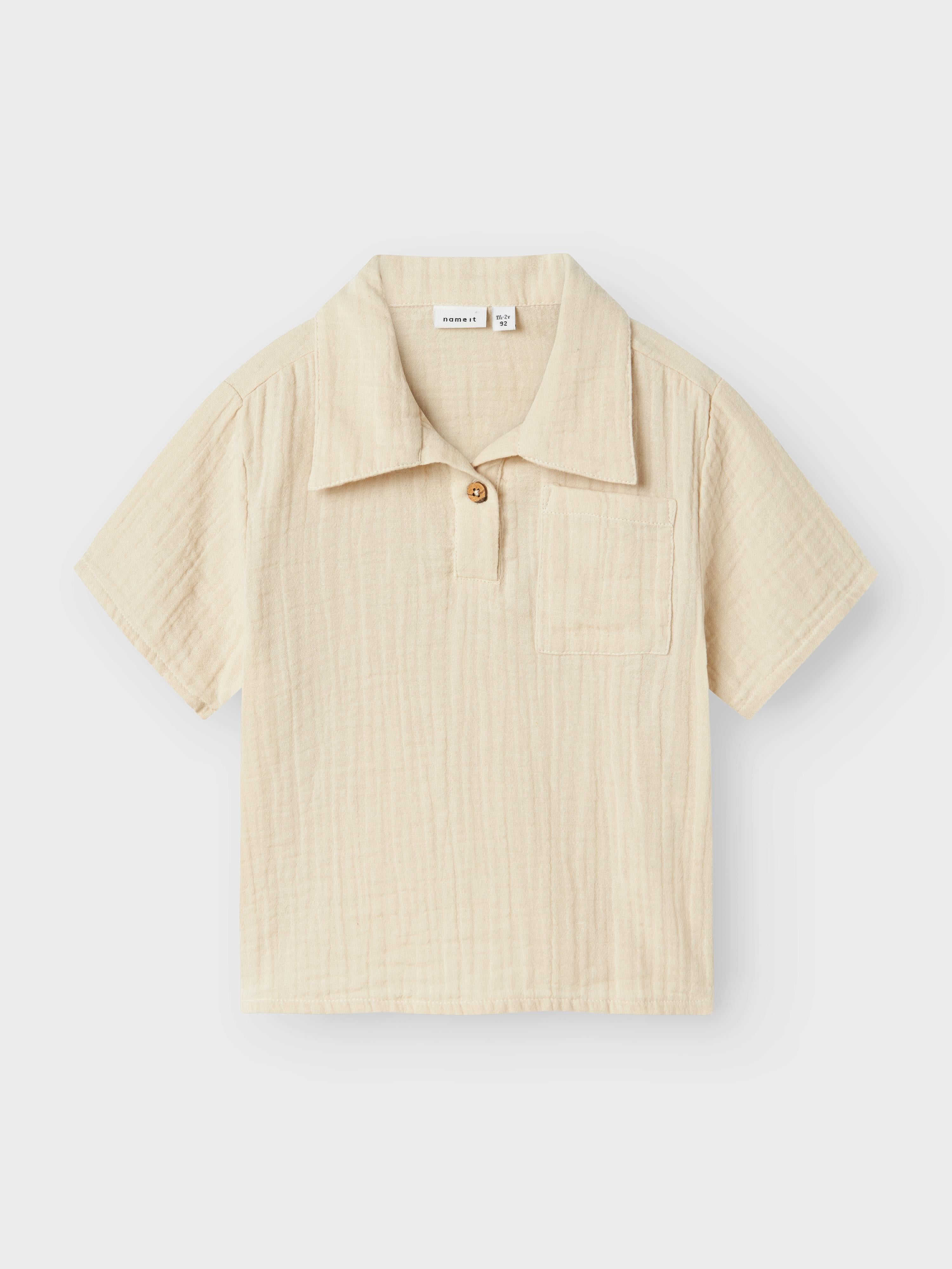 Name It polo kids beige con taschino