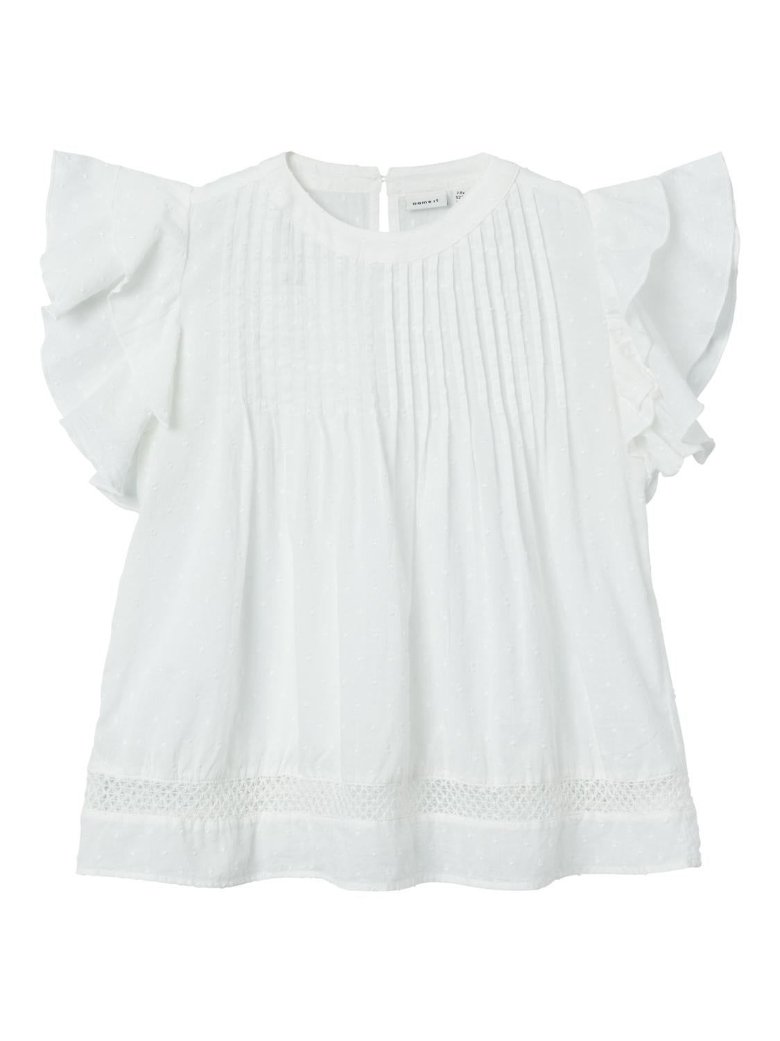 Name It maglia kids bianco con volant