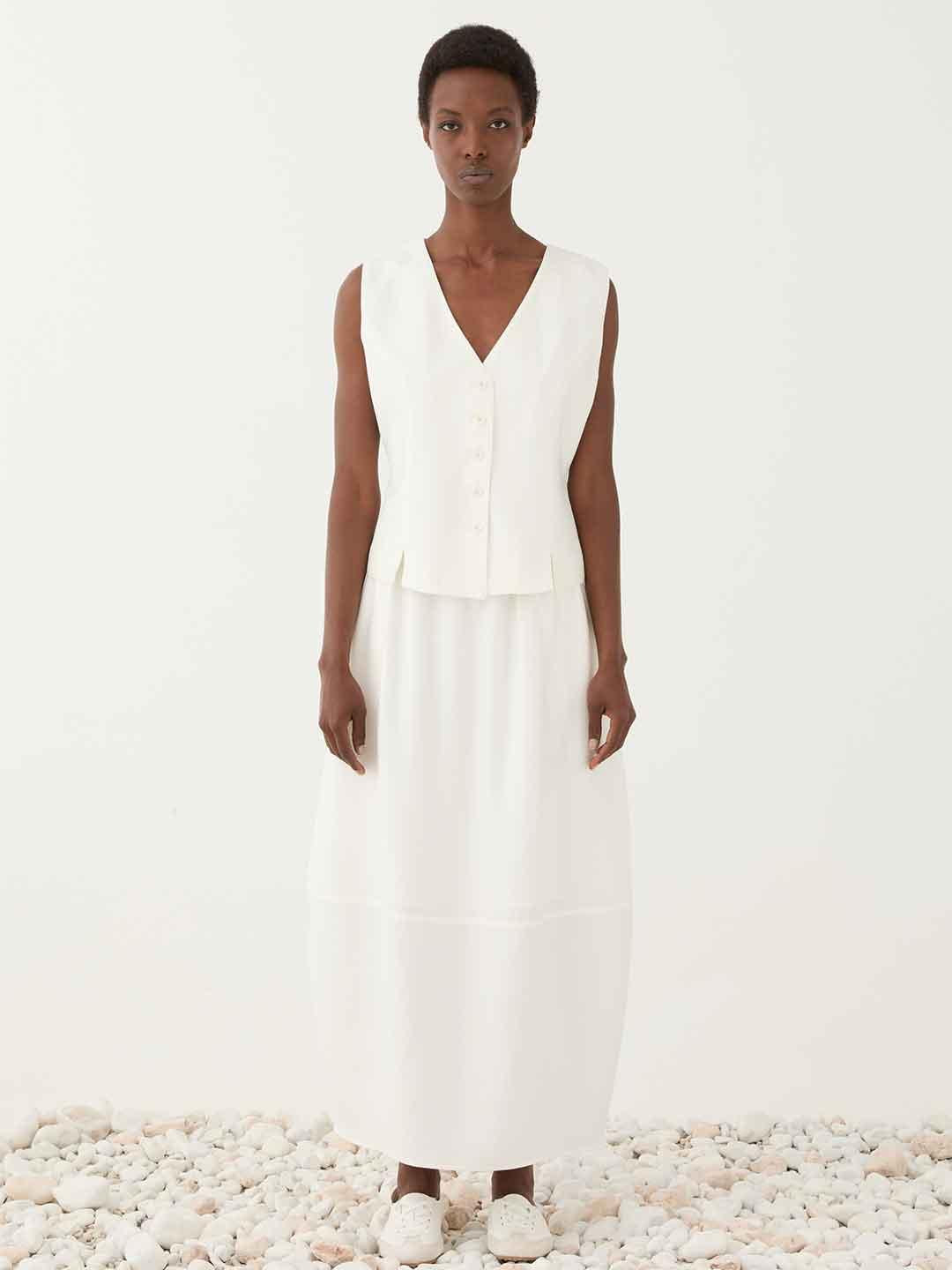 Eleh gilet bianco
