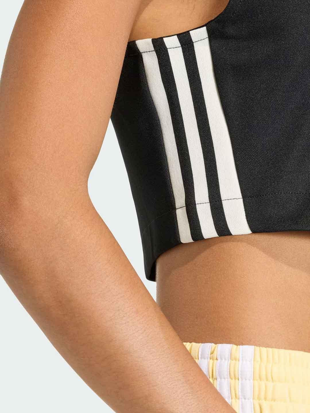 Adidas t-shirt nero con zip