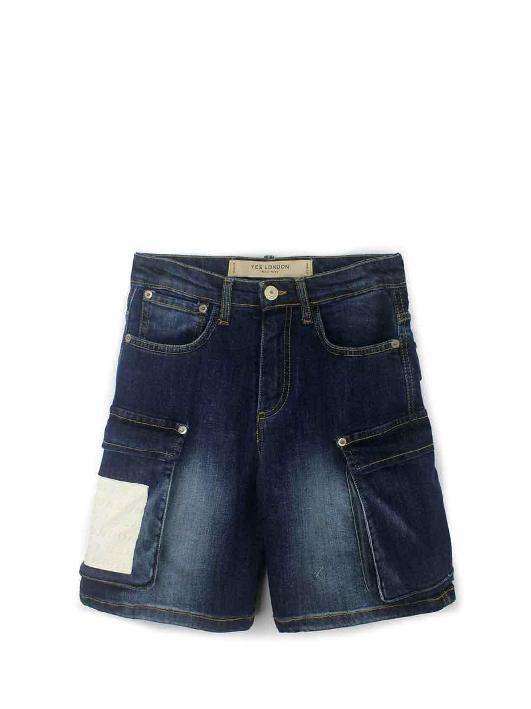 Yes London bermuda kids blu in denim