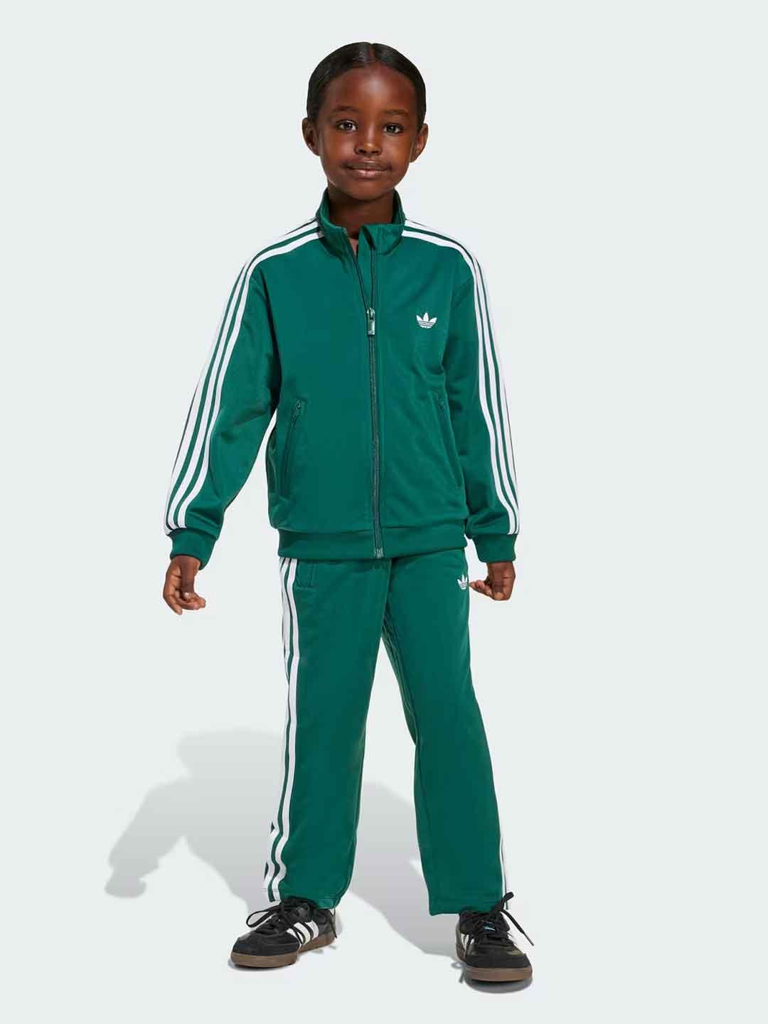 Adidas Firebird coordinato kids verde