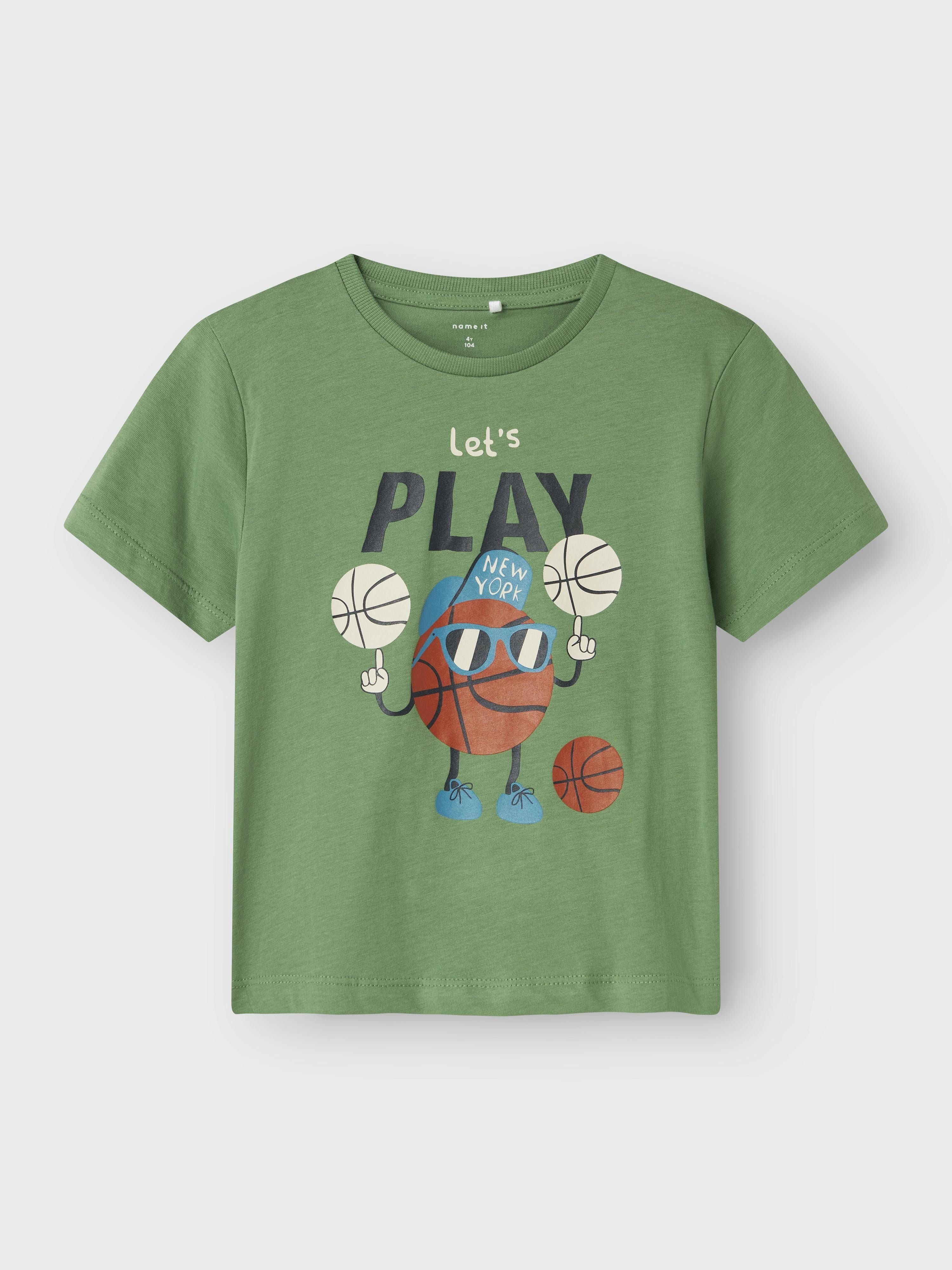 Name It t-shirt kids verde con grafica play