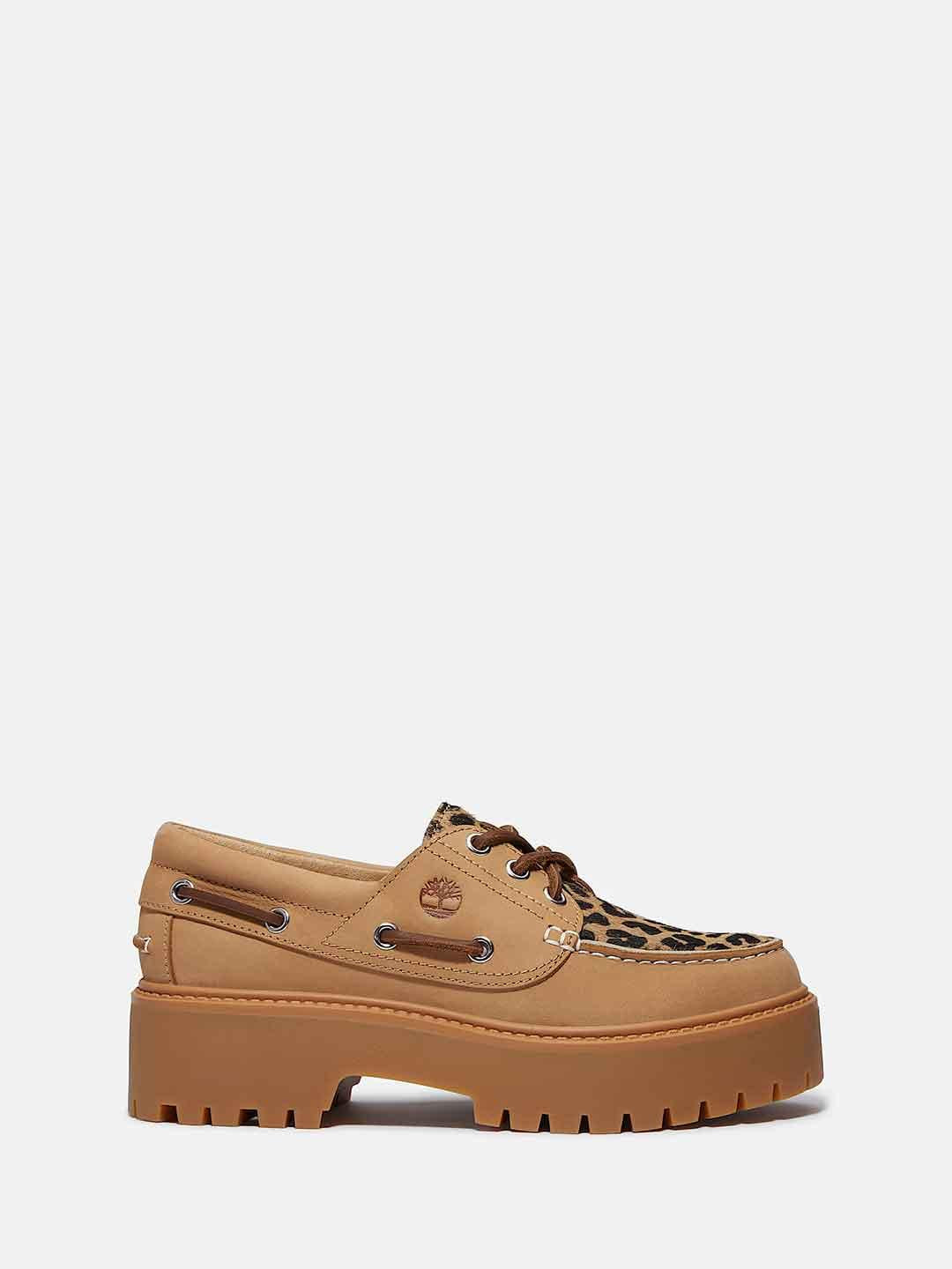 Timberland Plateau Stone Street mocassino beige maculato