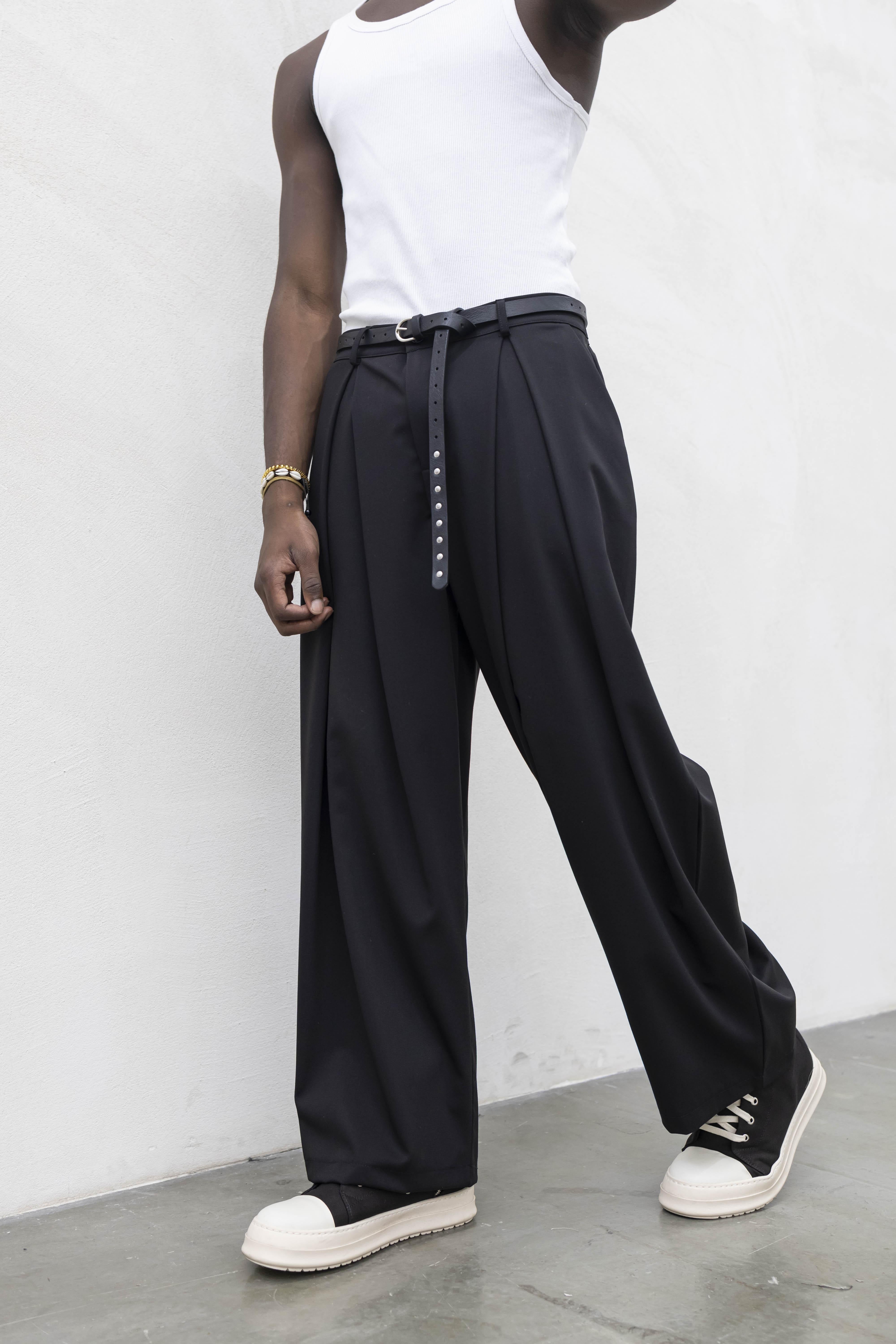 Tokyo pantaloni nero con super pences