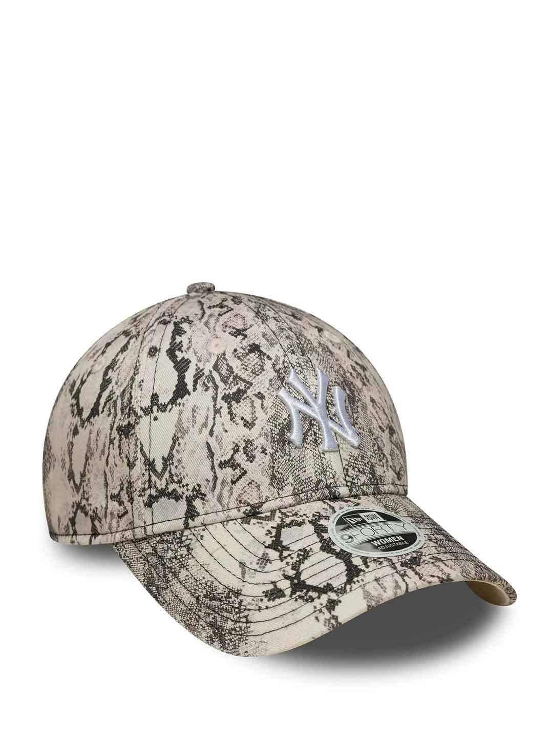 New Era 9Forty cappello pitonato con logo bianco