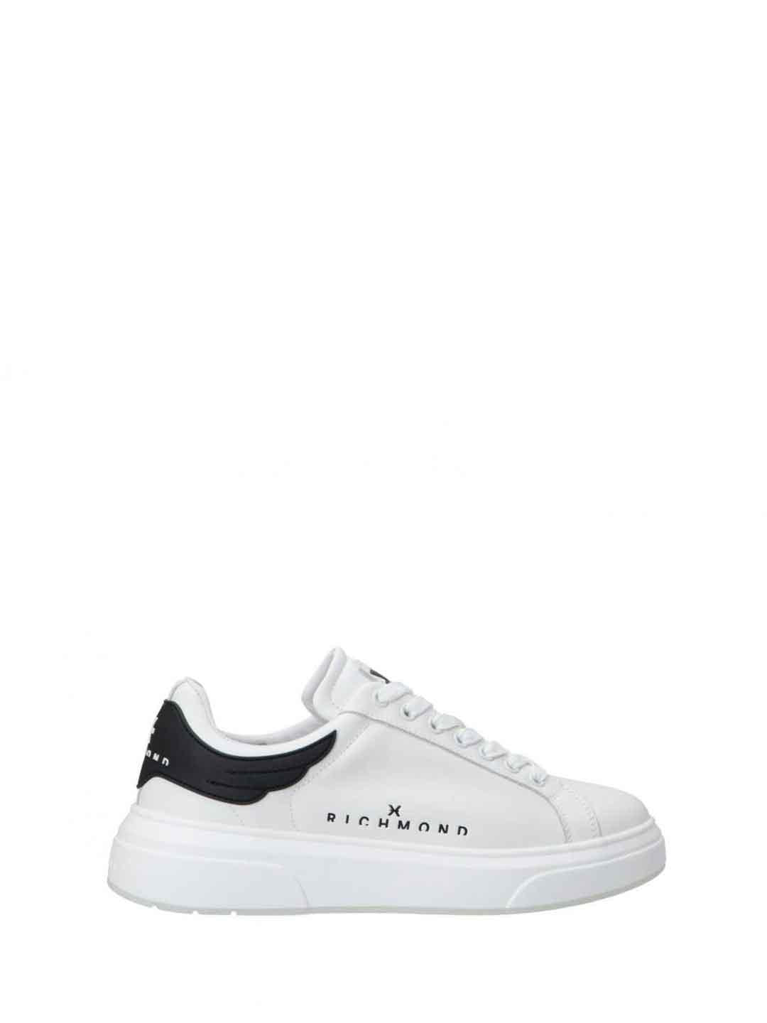 John Richmond 29100 CPA sneakers bianco con tab nero