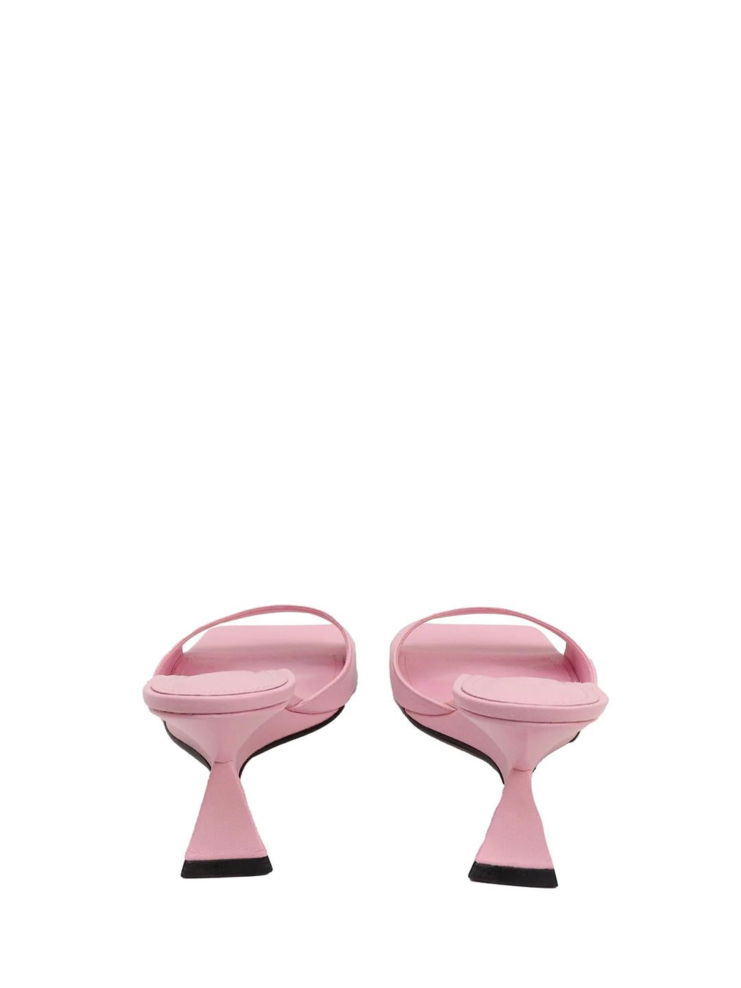 Schutz Abbie sabot rosa in pelle