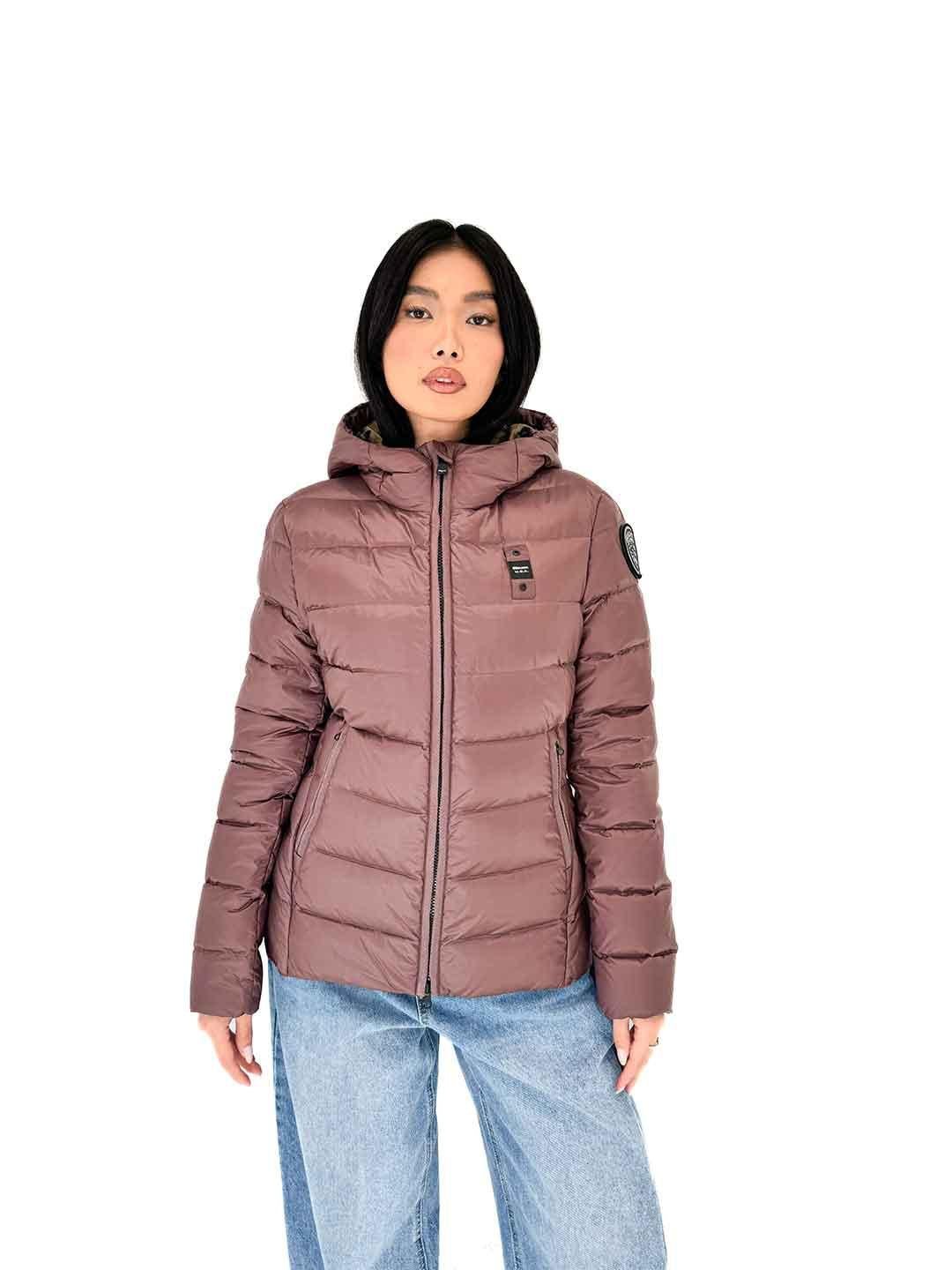 Blauer Charme piumino bordeaux sfiancato basic