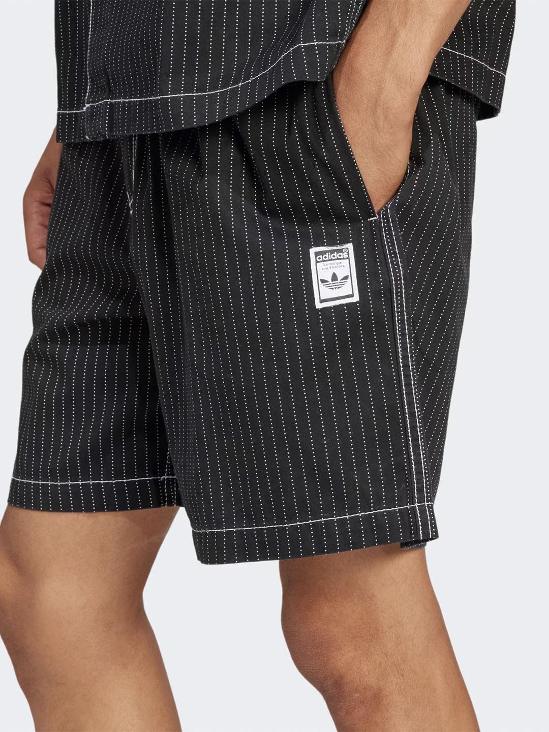 Adidas Wabash bermuda nero a righe