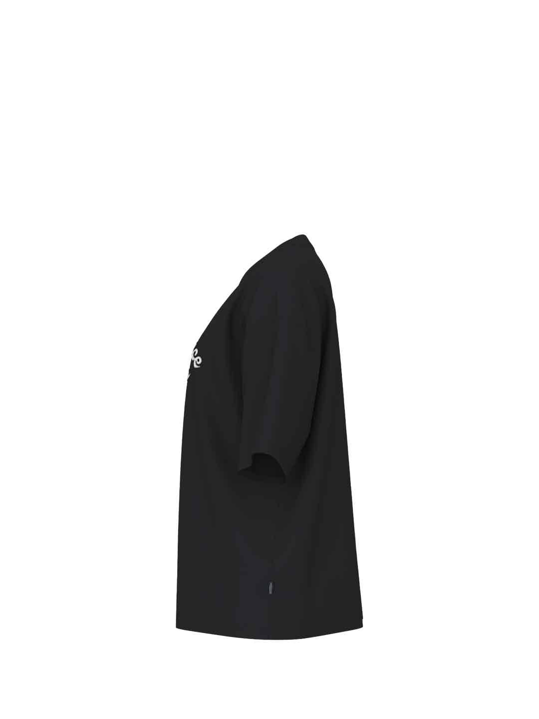 New Balance t-shirt nero con grafica bianca
