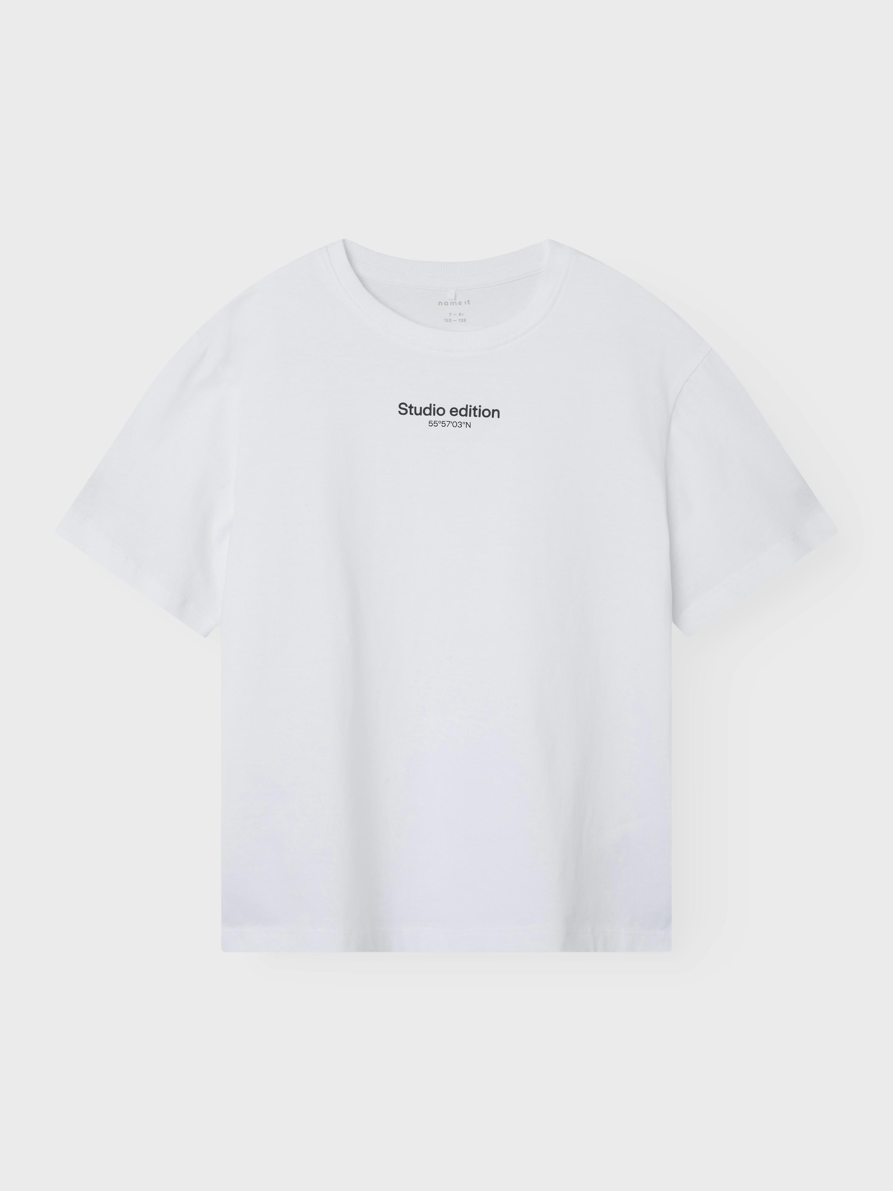 Name It t-shirt kids bianco grafica studio edition