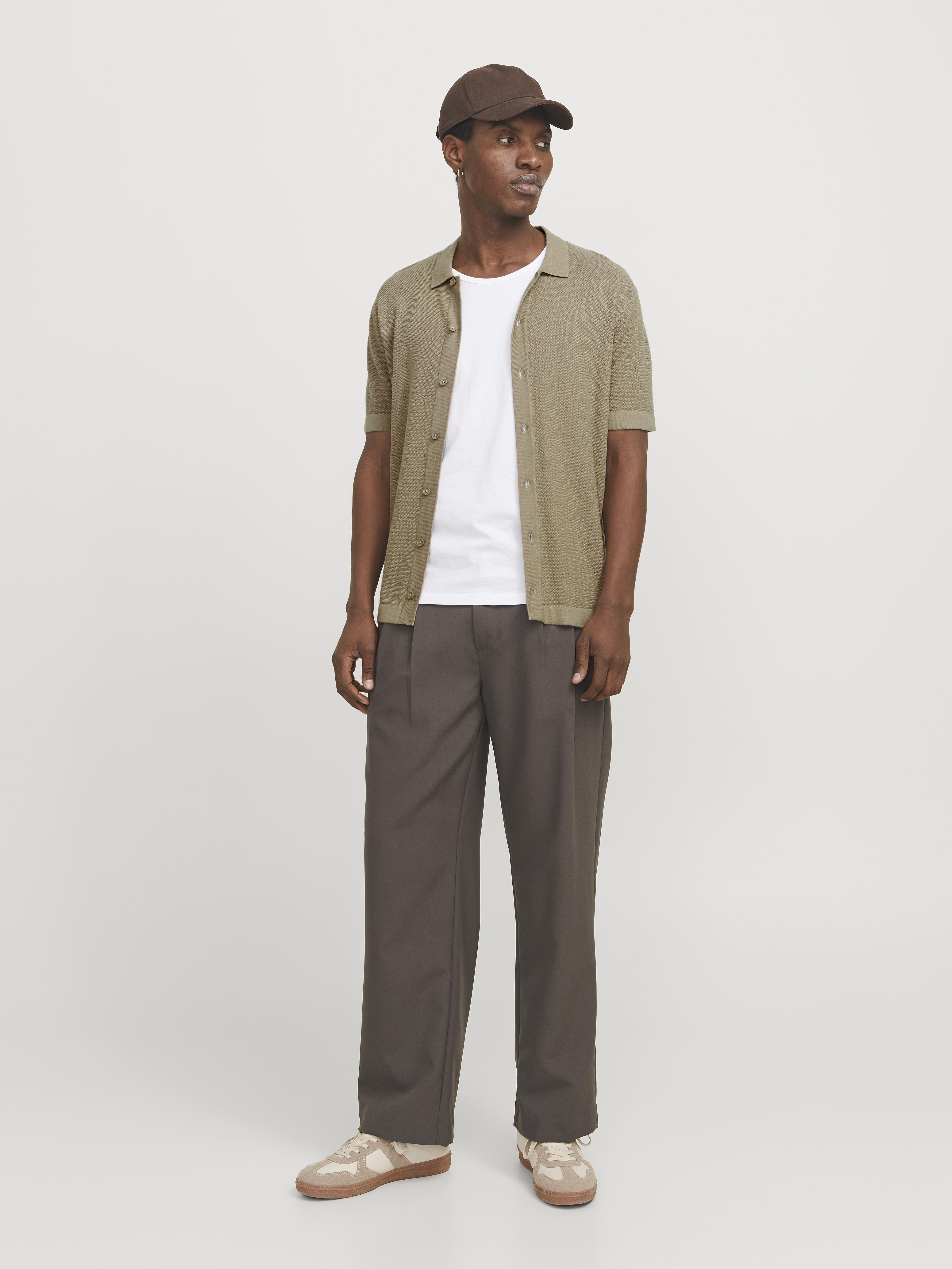 Jack & Jones polo beige con bottoni