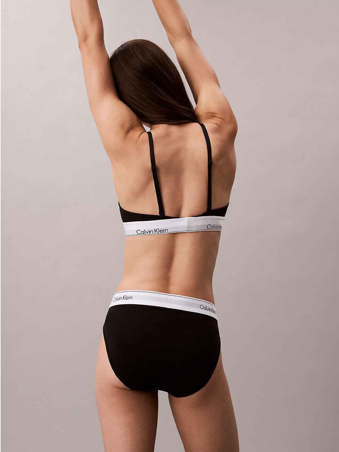 Calvin Klein slip nero vita alta