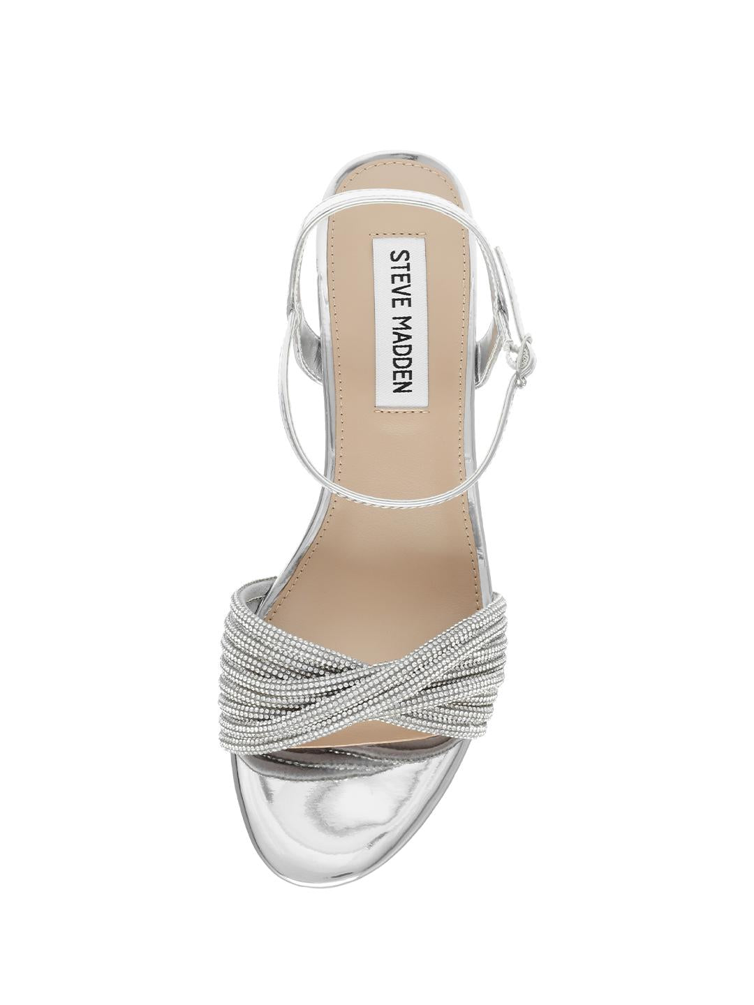 Steve Madden Ismeria argento con strass