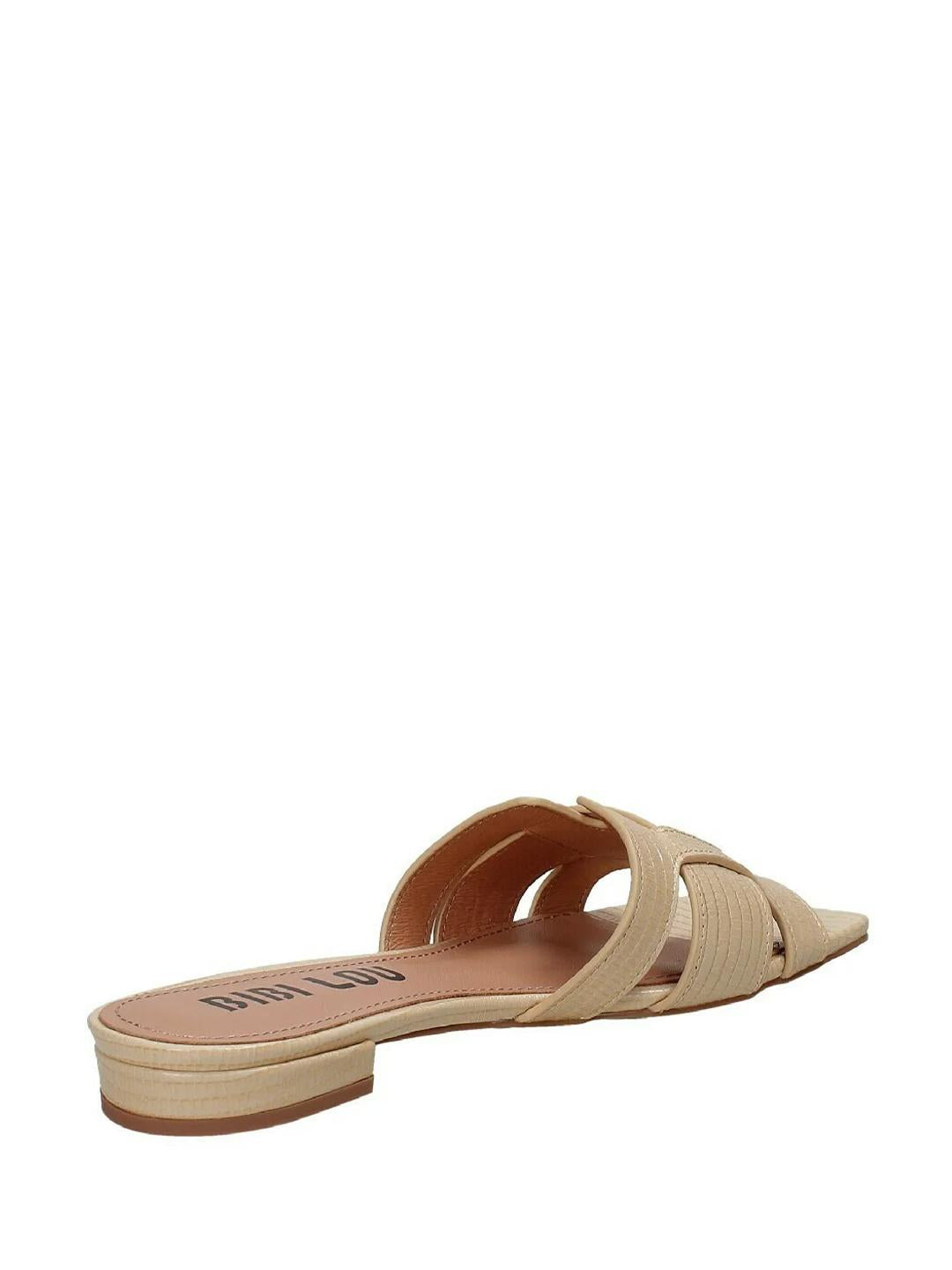 Bibi Lou Agrifogliola sandali beige martellata