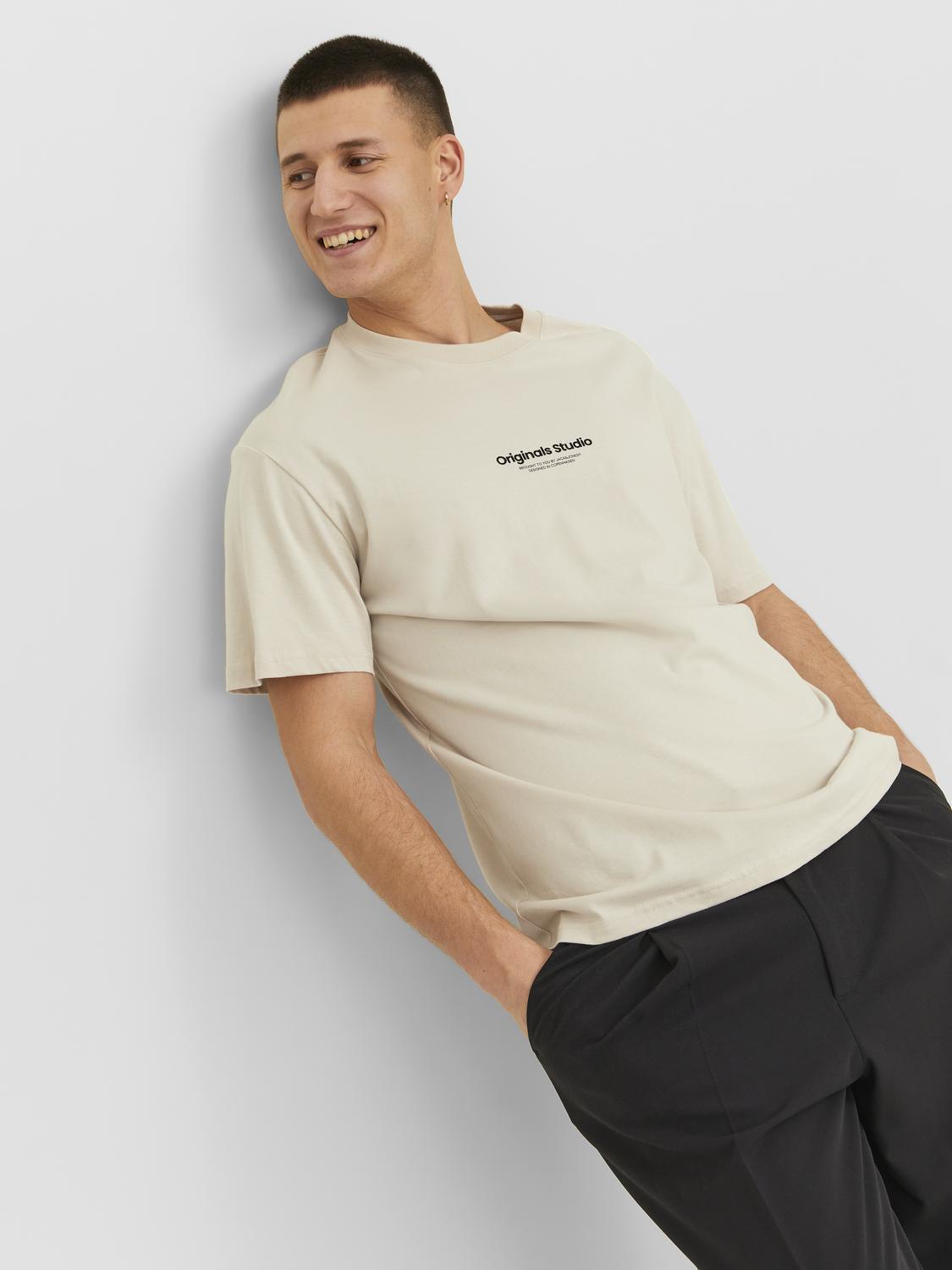 Jack & Jones t-shirt beige Originals Studio