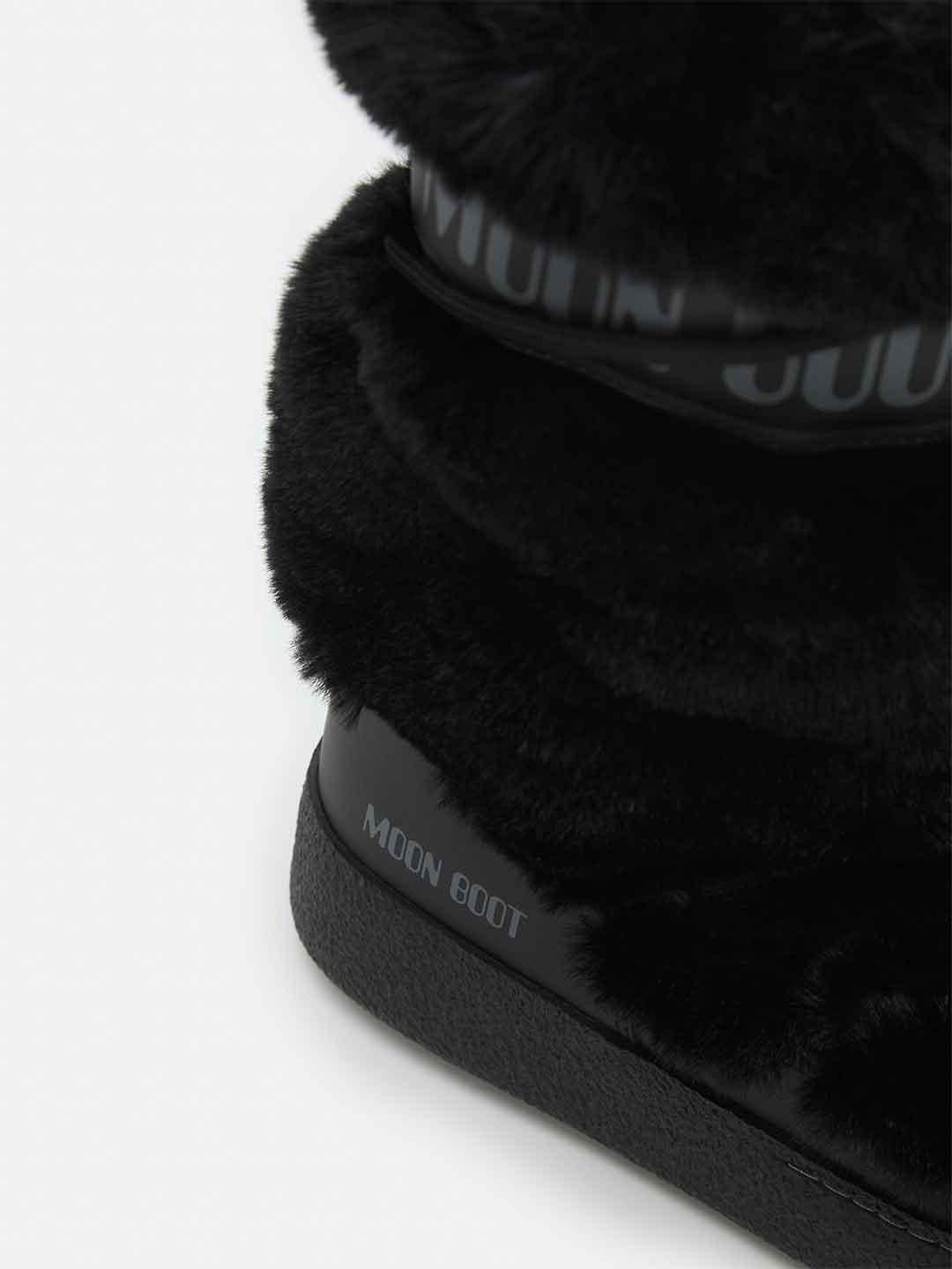 Moon Boot Ltrack High Faux-Fur stivale nero