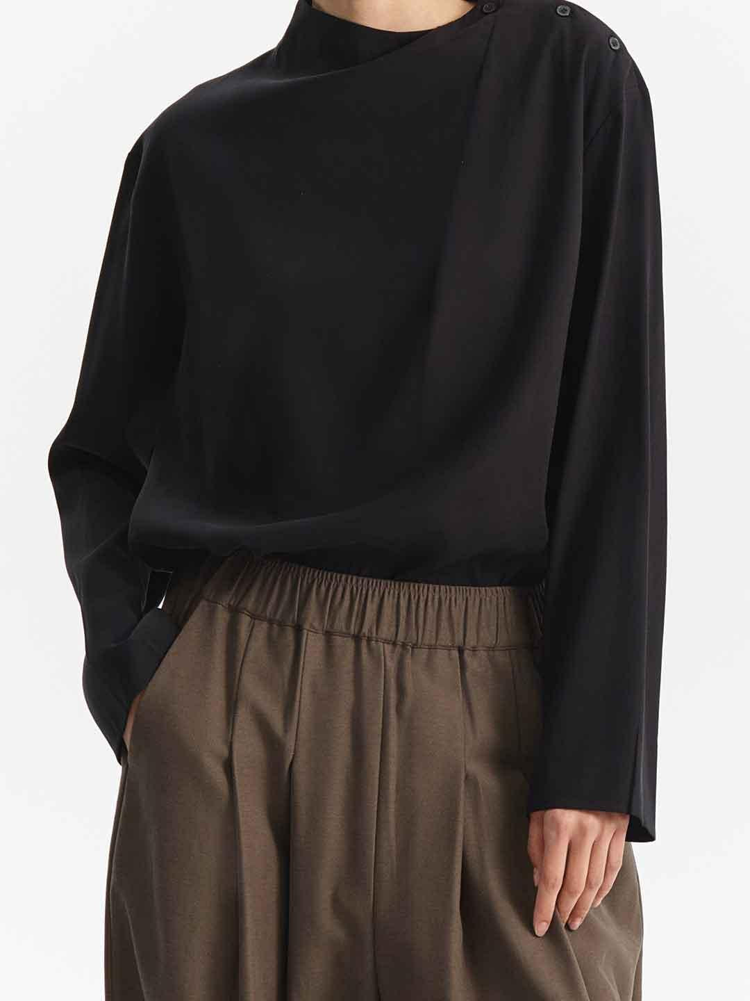 Eleh camicia nero