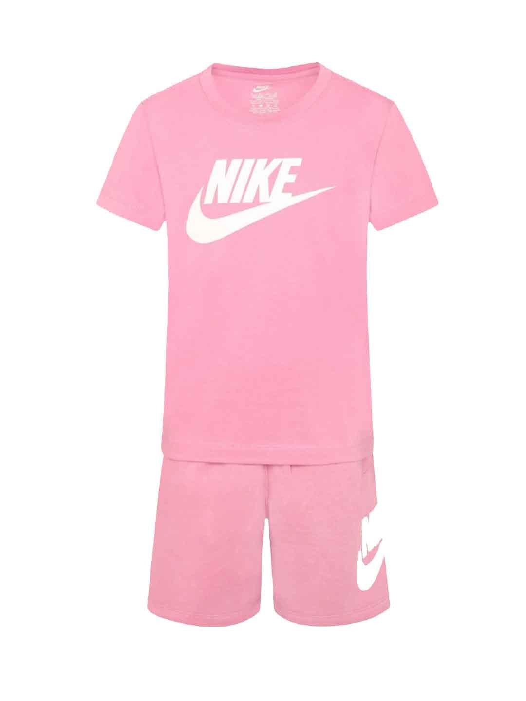 Nike coordinato kids rosa e bianco