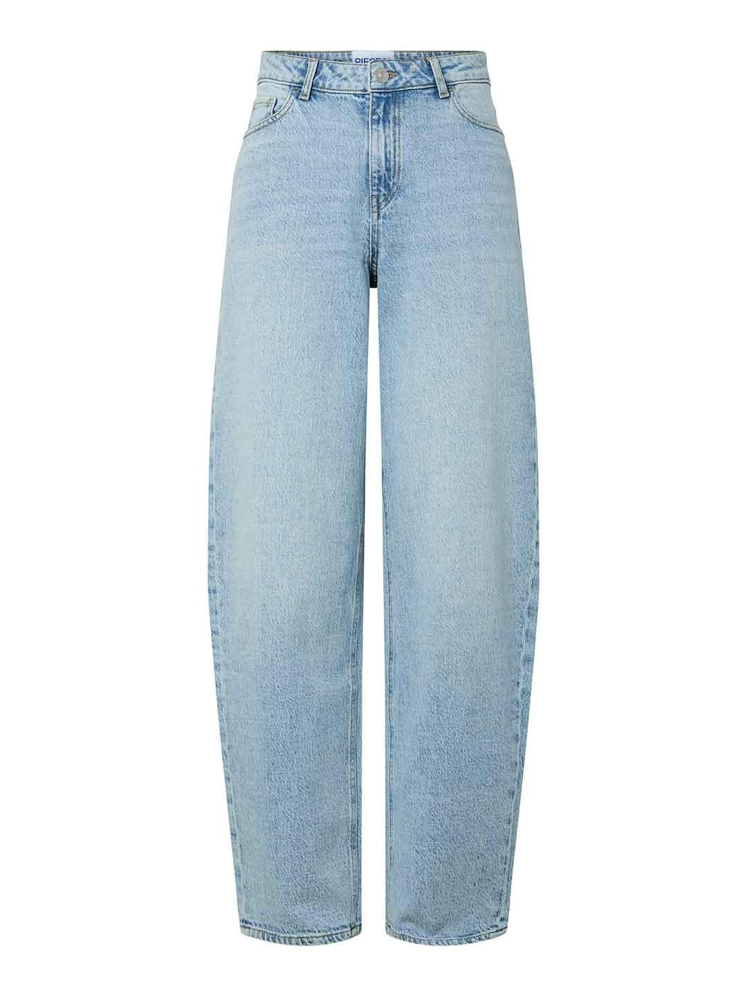 Pieces Grace jeans chiaro barrel