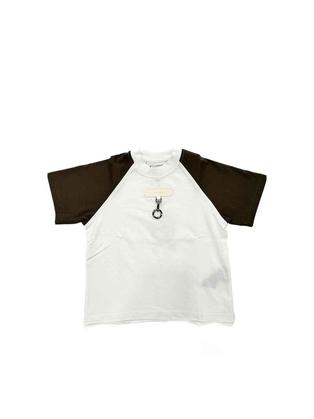 Yes London t-shirt kids bianco con portachiavi