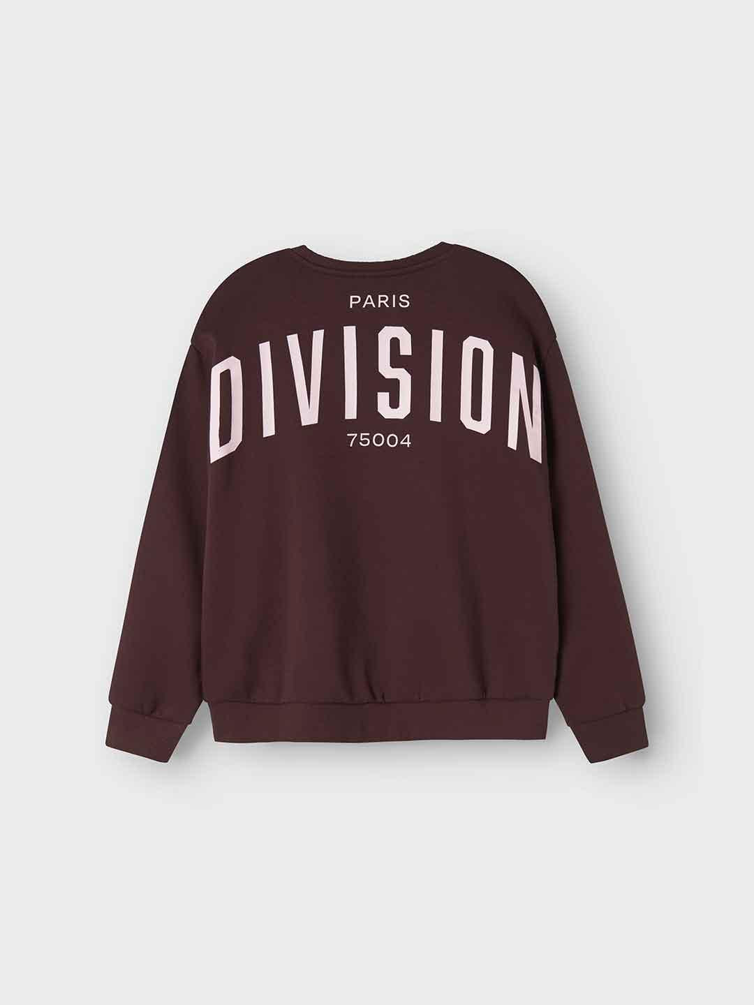 Name It felpa kids bordeaux con grafica